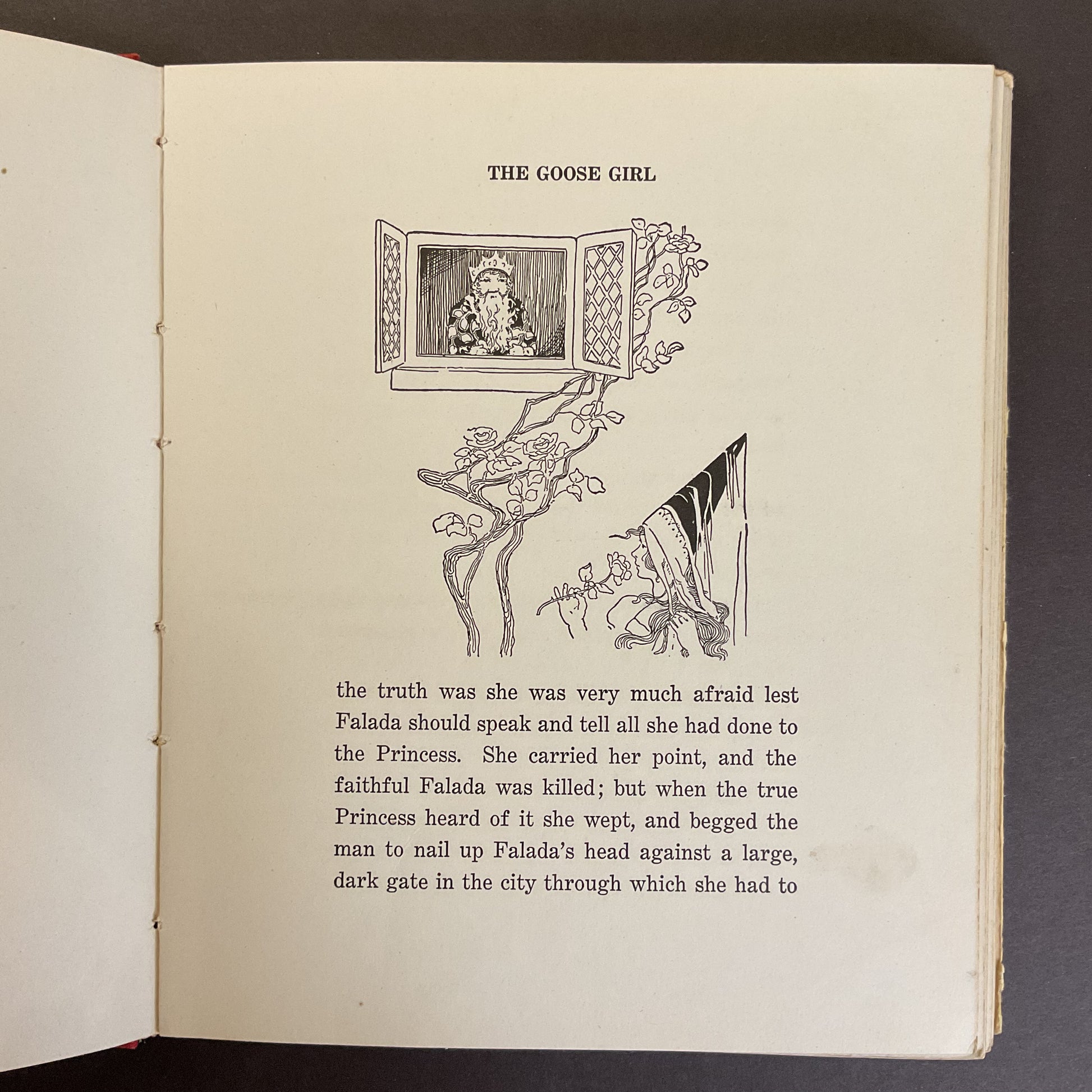 The Goose Girl Antique Children’s Book 1926 Illustrated Hardcover Saalfield - Avid Vintage