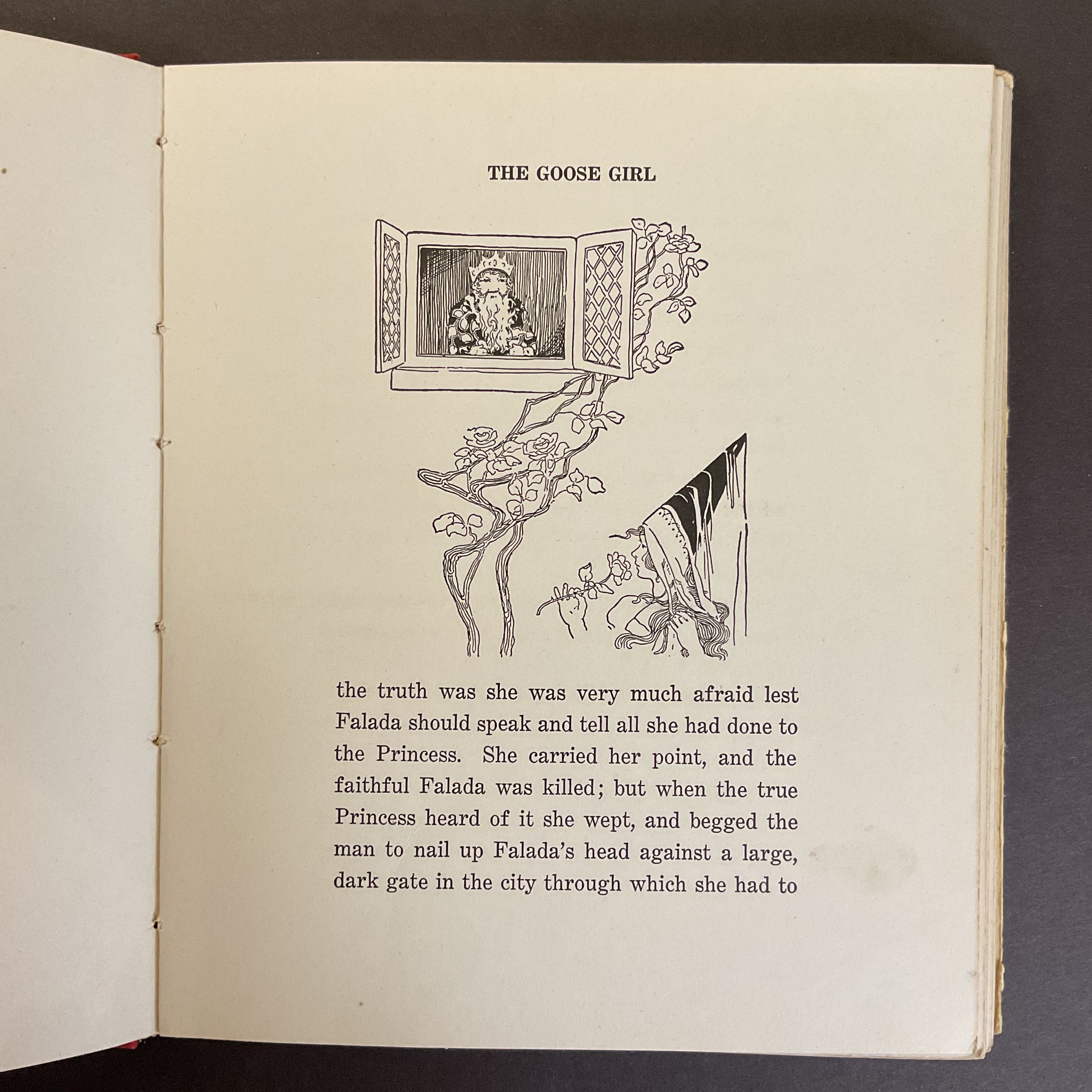 The Goose Girl Antique Children’s Book 1926 Illustrated Hardcover Saalfield - Avid Vintage