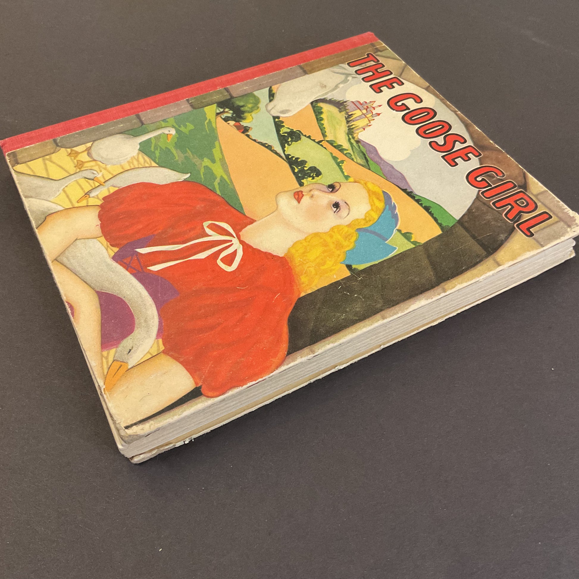 The Goose Girl Antique Children’s Book 1926 Illustrated Hardcover Saalfield - Avid Vintage