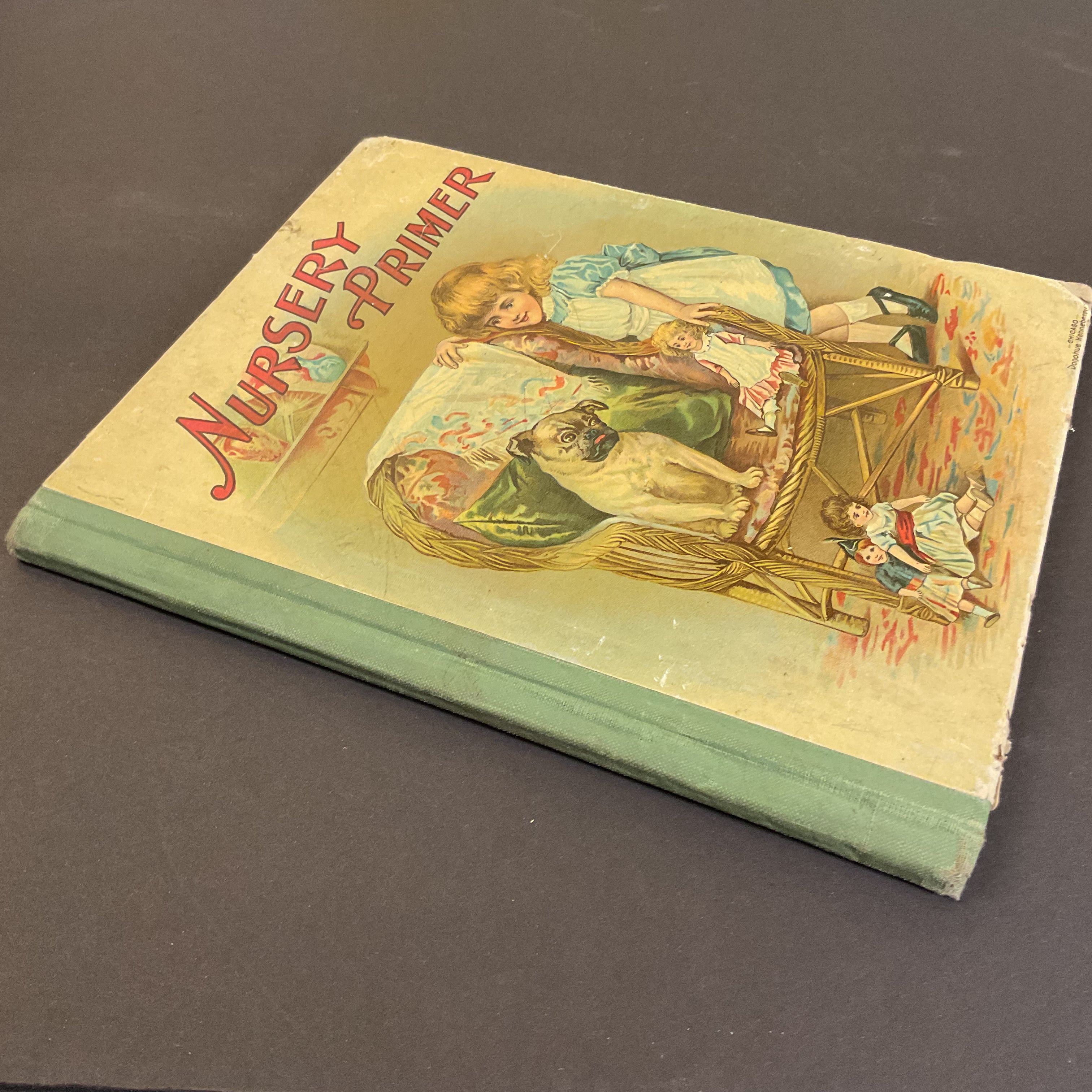 Nursery Primer Antique Children’s Book 1898 Illustrated Hardcover - Avid Vintage