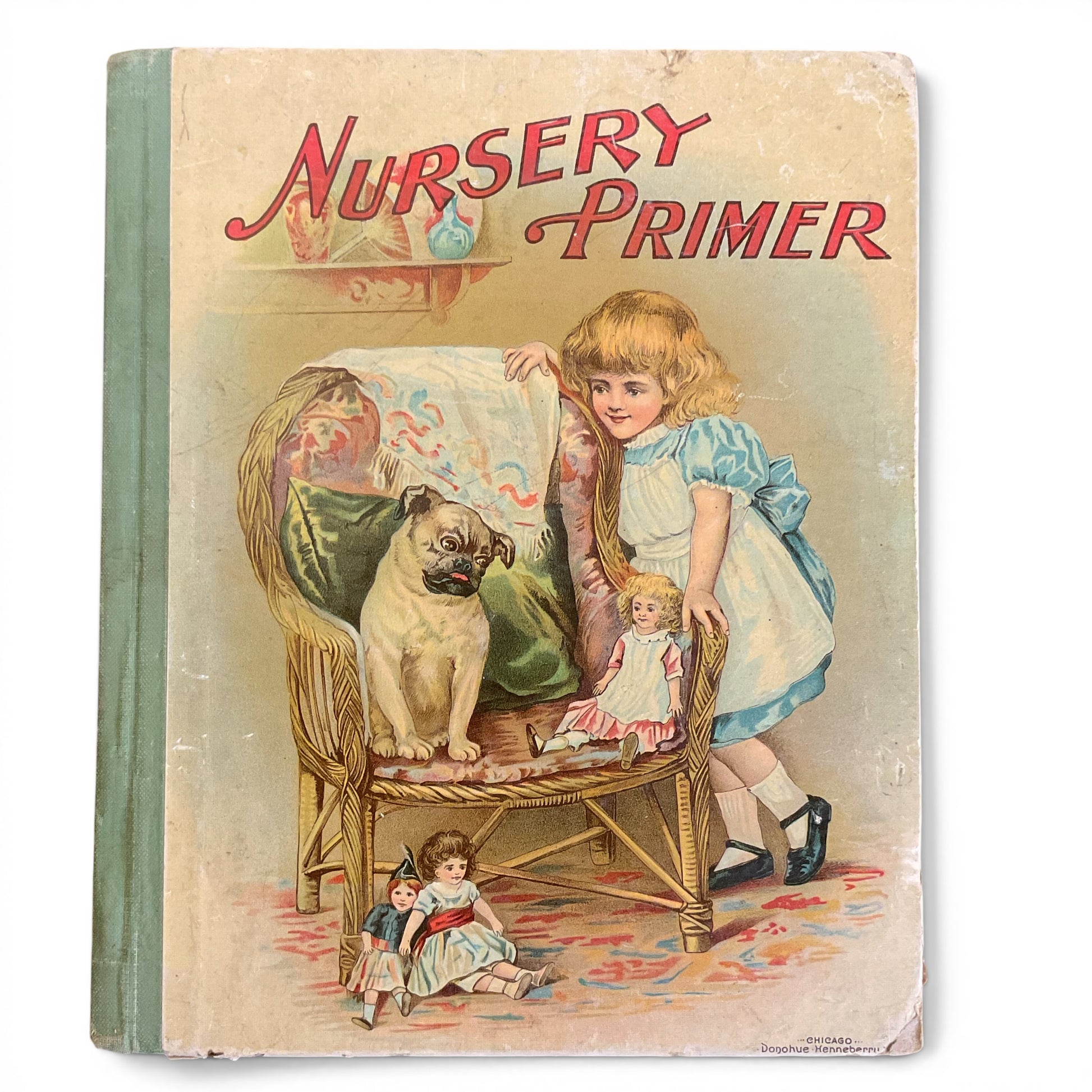 Nursery Primer Antique Children’s Book 1898 Illustrated Hardcover - Avid Vintage