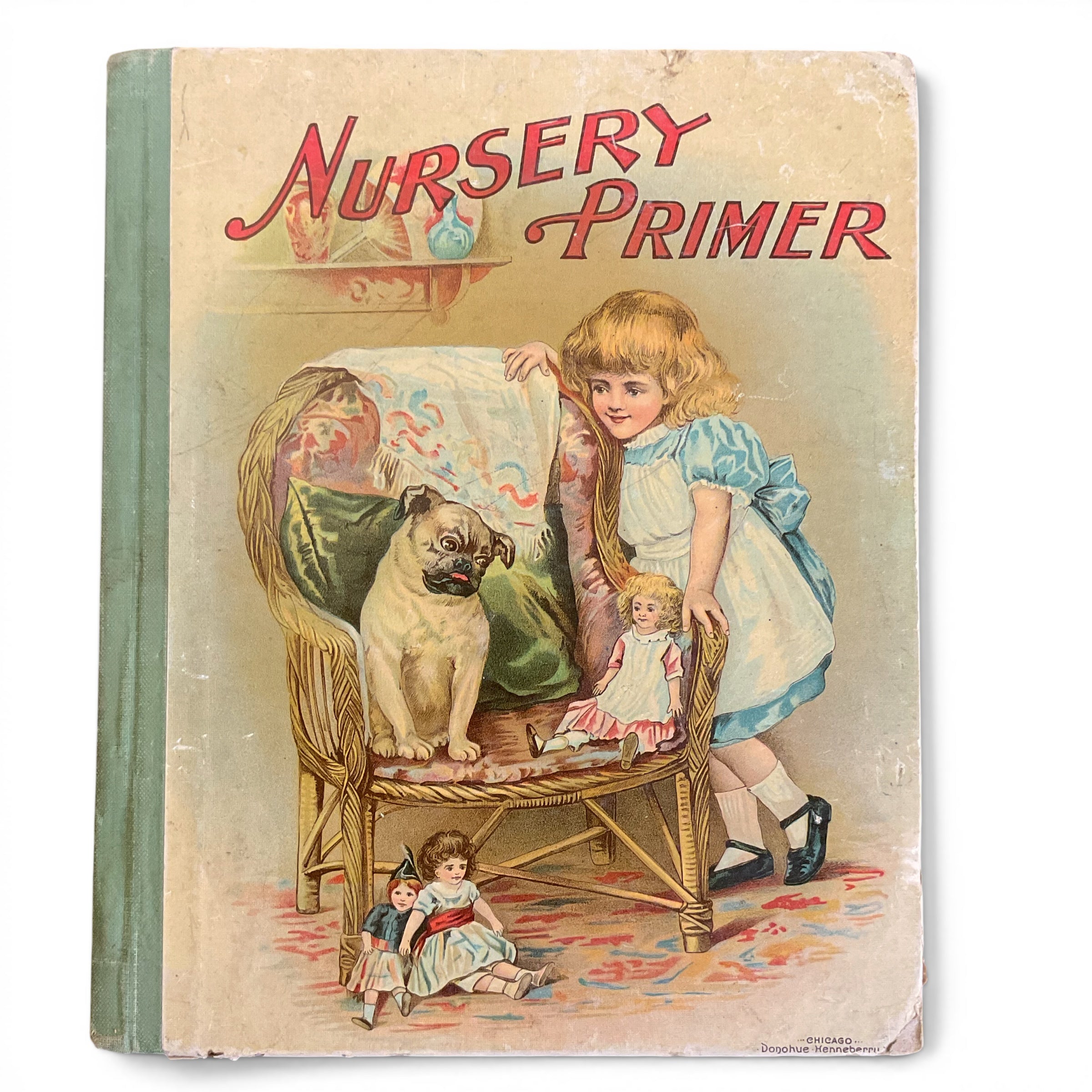 Nursery Primer Antique Children’s Book 1898 Illustrated Hardcover - Avid Vintage