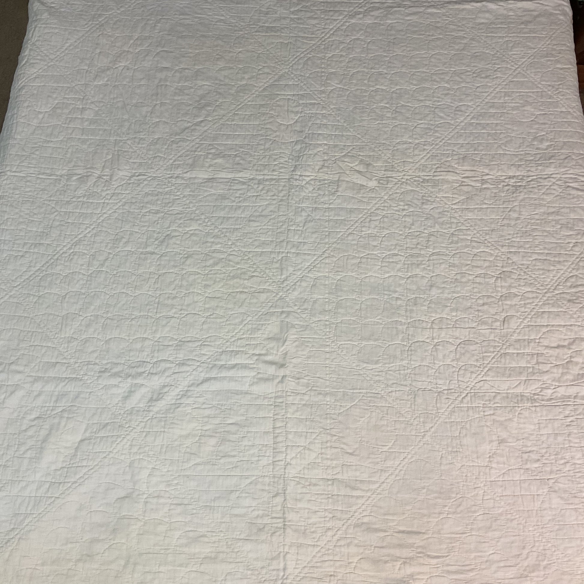 Vintage Appliqué Tulip Cutter Quilt Hand Quilted - Avid Vintage