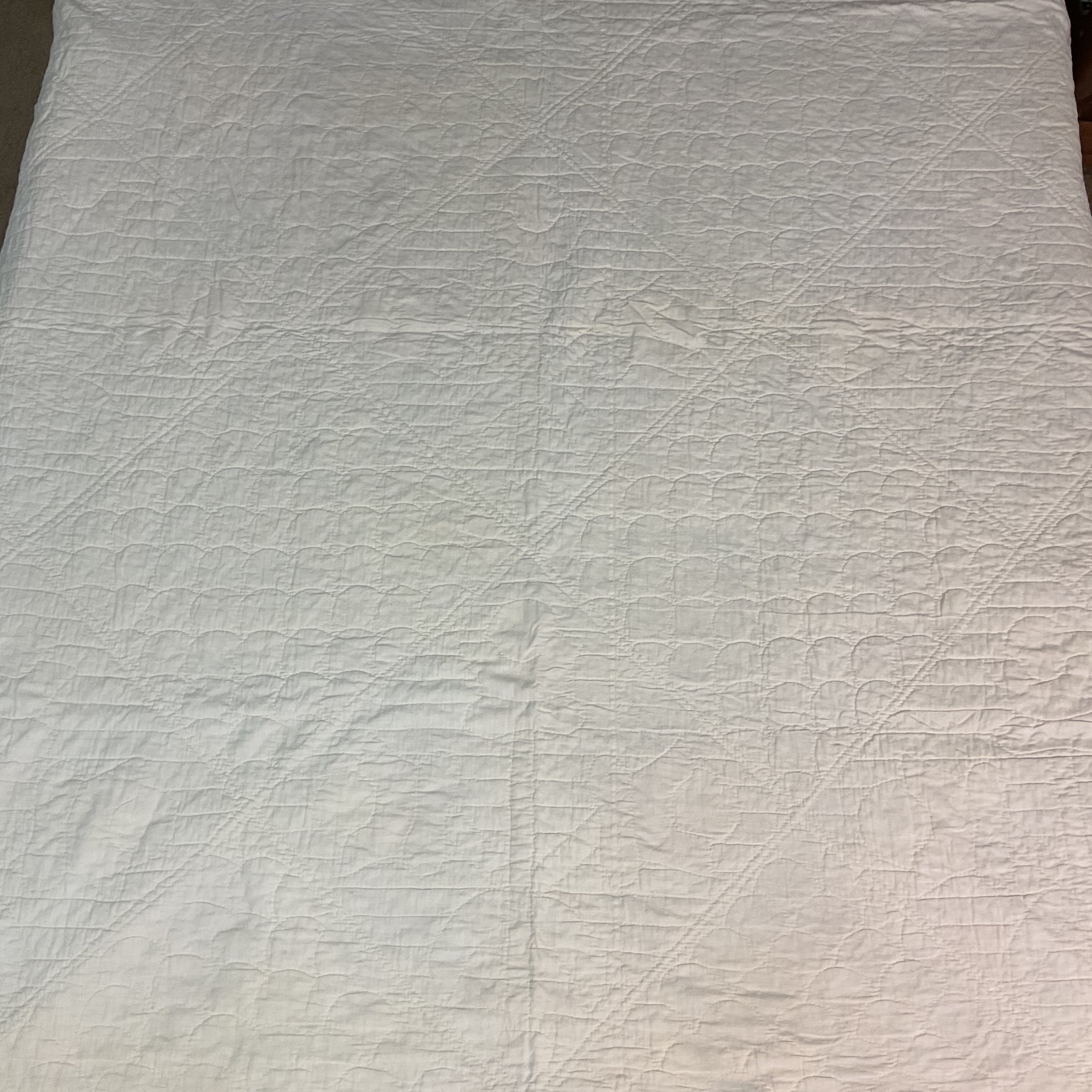 Vintage Appliqué Tulip Cutter Quilt Hand Quilted - Avid Vintage