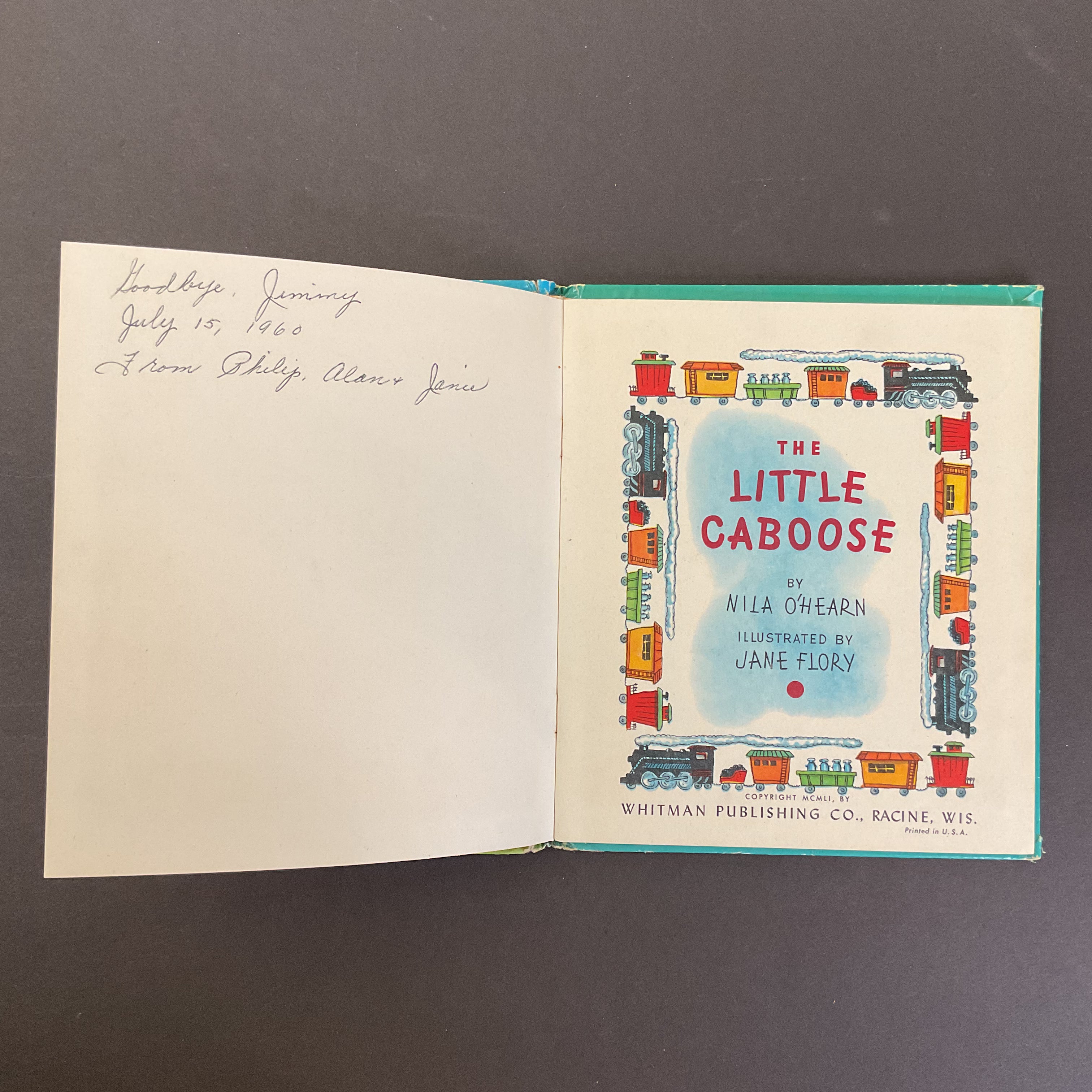 The Little Caboose Vintage 1951 Whitman Top Top Hardcover Children's Book Nila O'Hearn - Avid Vintage
