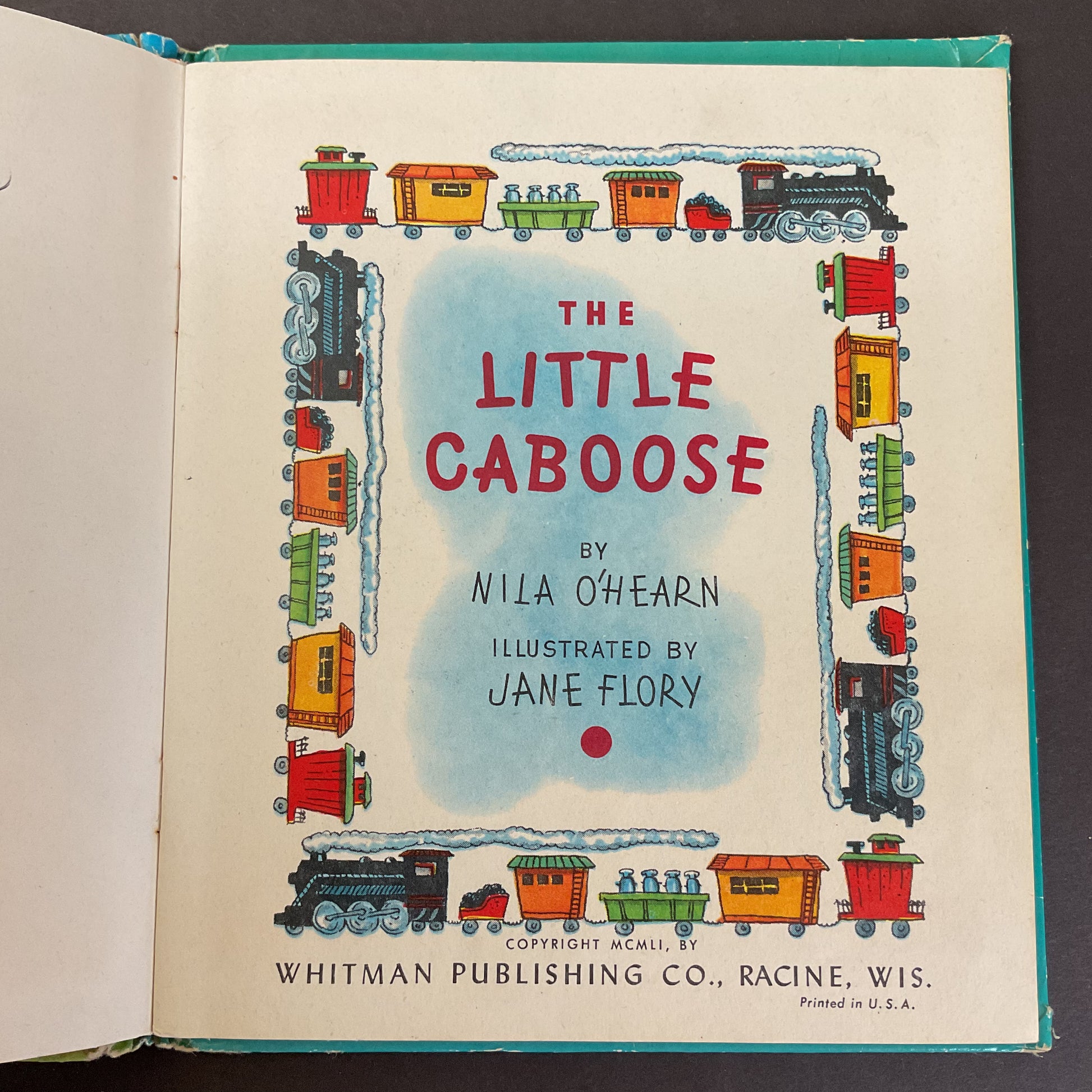 The Little Caboose Vintage 1951 Whitman Top Top Hardcover Children's Book Nila O'Hearn - Avid Vintage