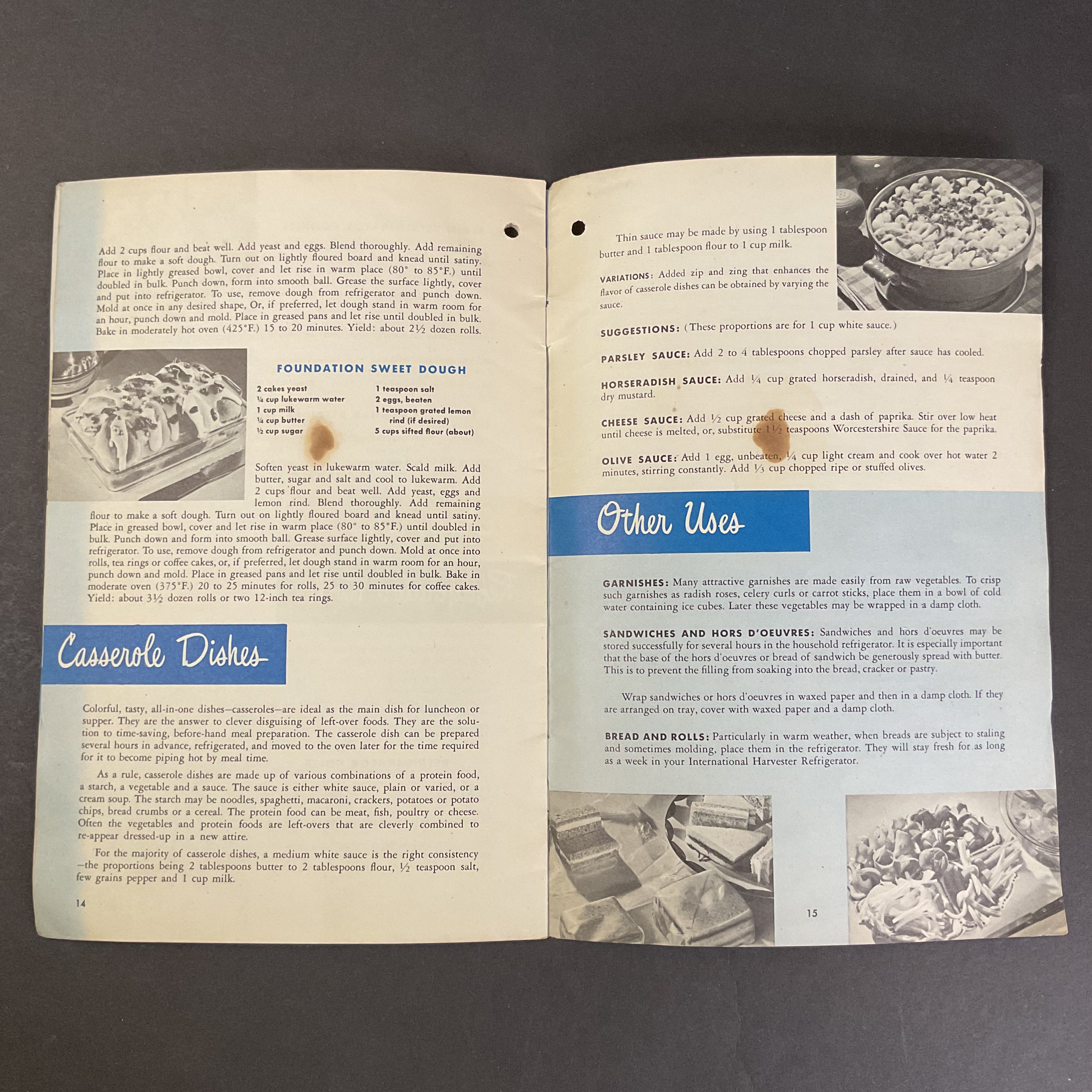 International Harvester Refrigerator Recipes Vintage 1947 Cooking Recipe Booklet - Avid Vintage