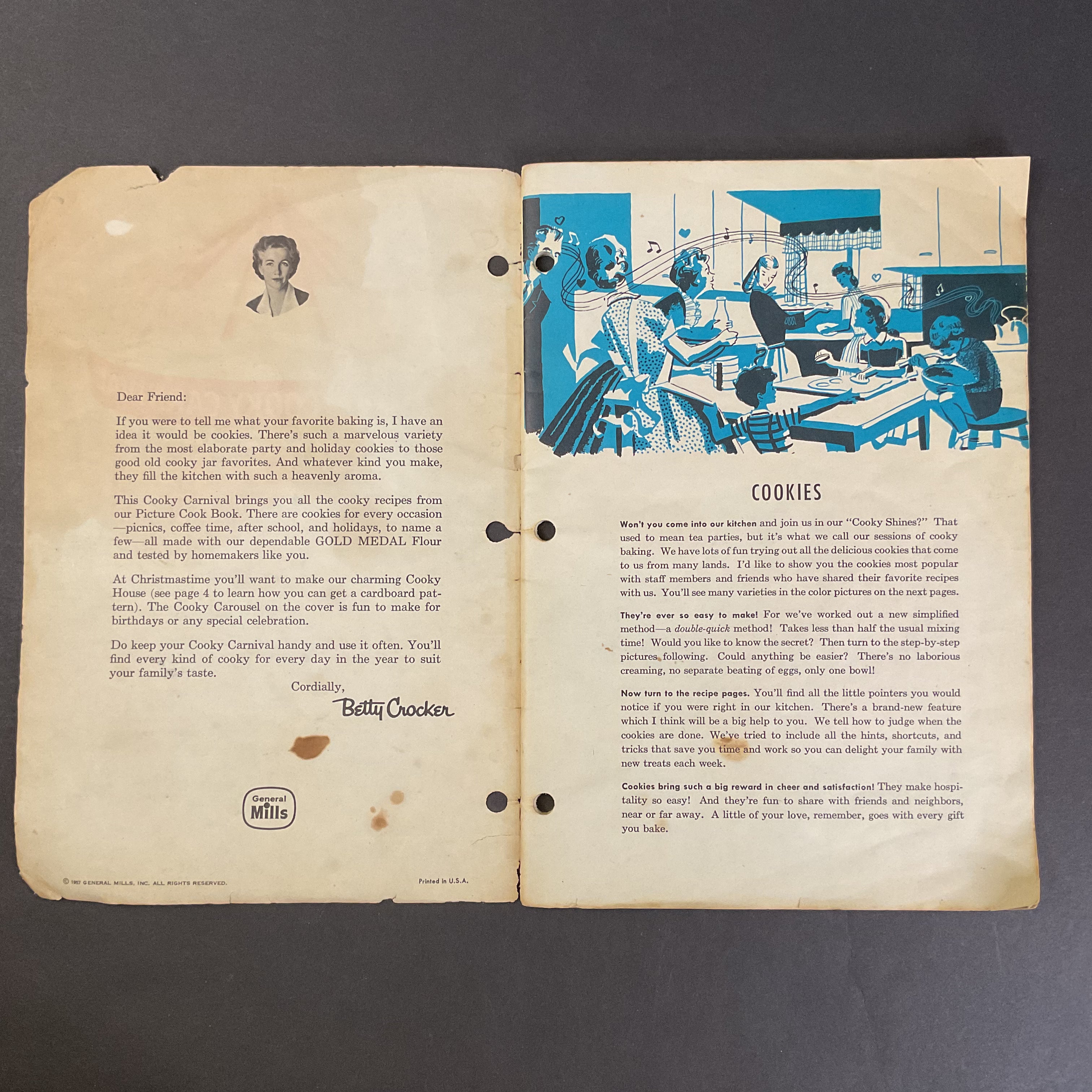 Betty Crocker’s Cooky Carnival Vintage 1957 Cookie Recipe Book - Avid Vintage