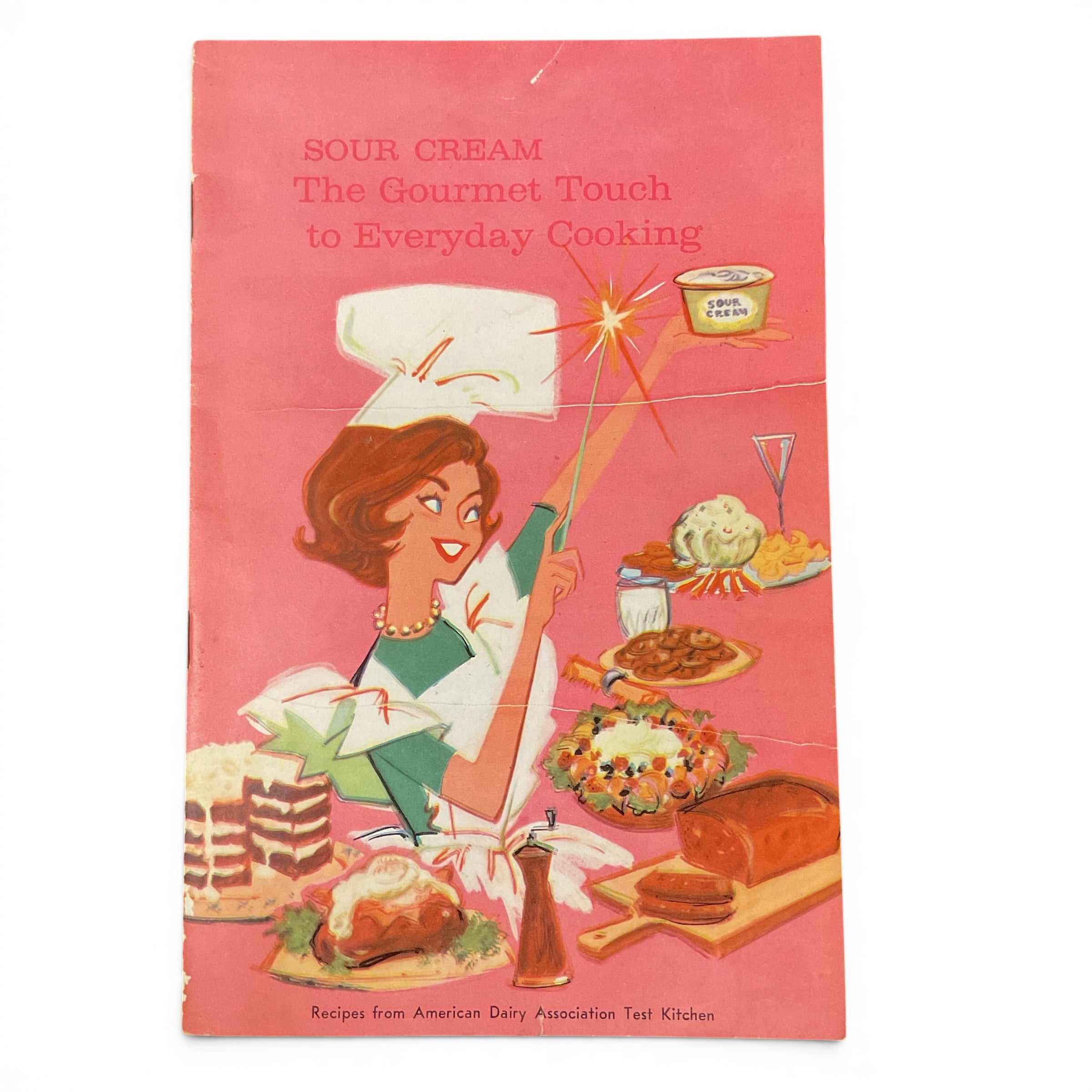 Sour Cream The Gourmet Touch to Everyday Cooking Vintage 1960s Recipe Book - Avid Vintage