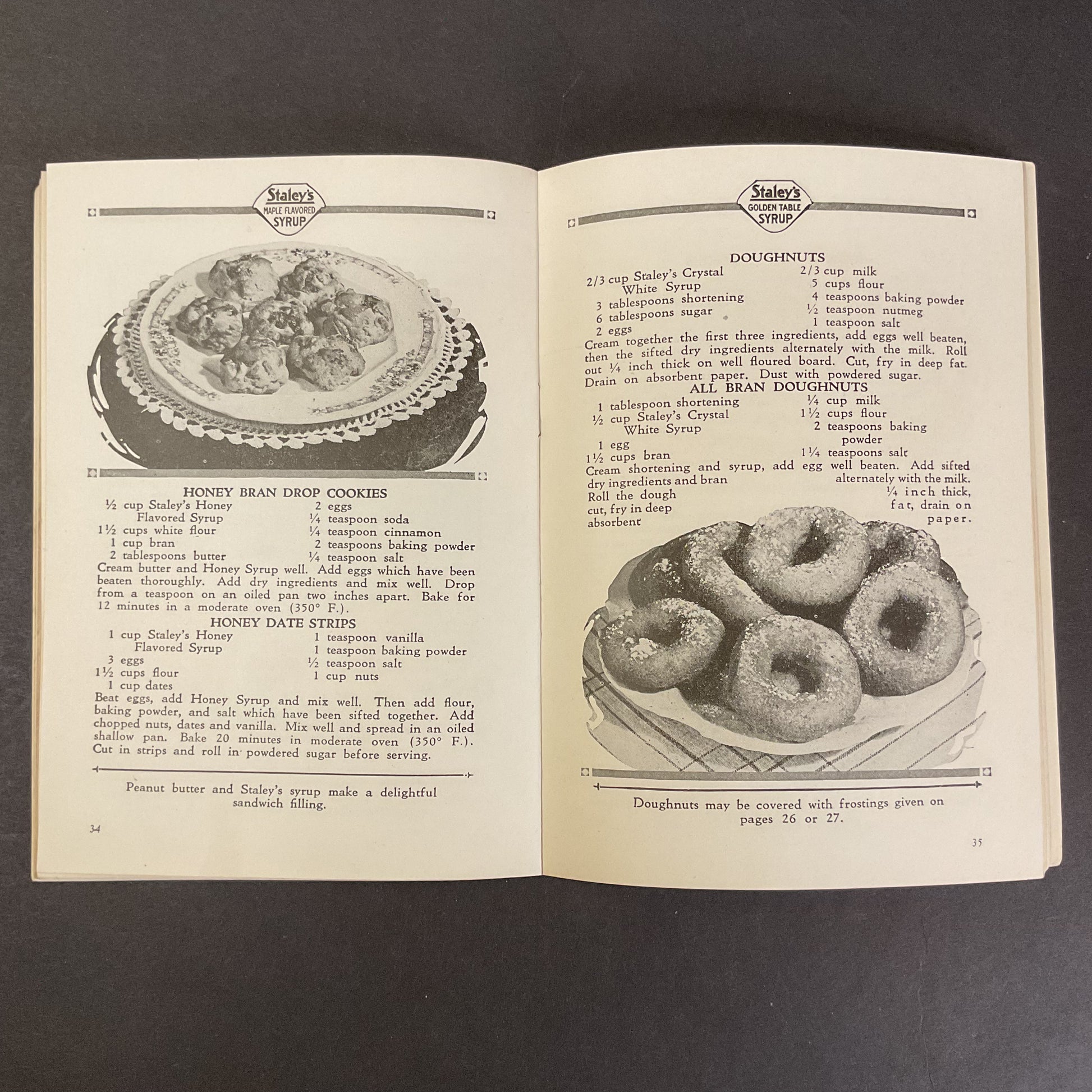 Vintage 1930s Staley’s Syrup Selected Recipes and Menus Cookbook - Avid Vintage