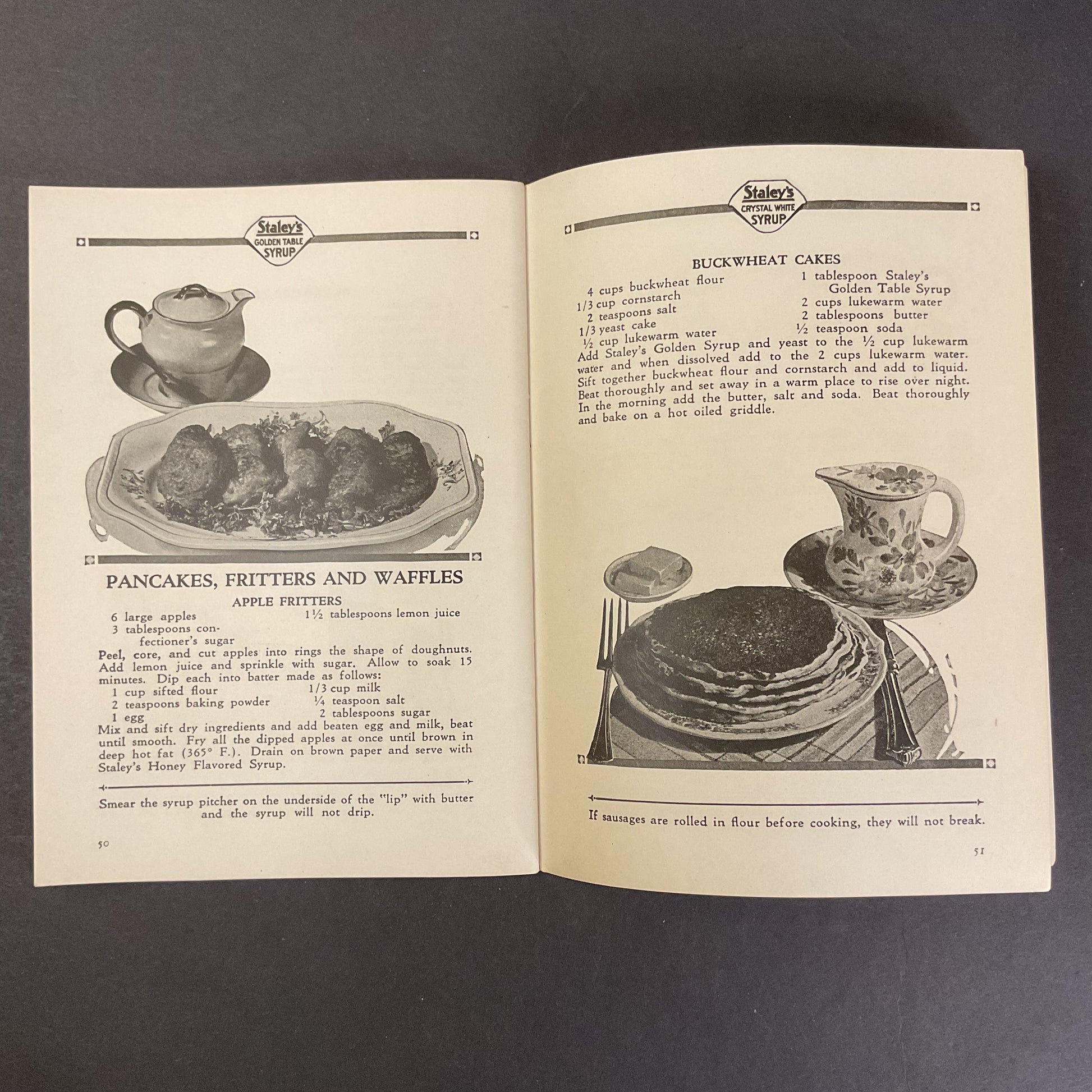 Vintage 1930s Staley’s Syrup Selected Recipes and Menus Cookbook - Avid Vintage