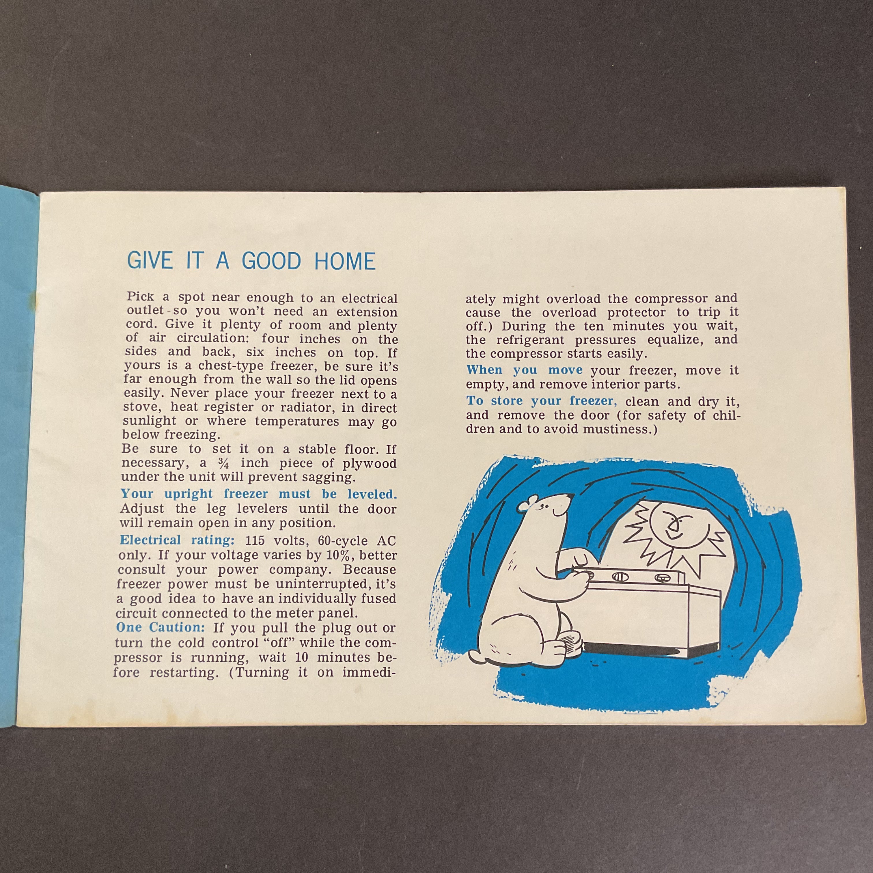 Meet Your Friend the Freezer 1950s Instruction Booklet - Avid Vintage