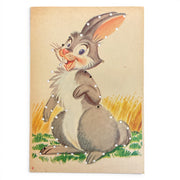Vintage Children’s Sewing Card Bunny Rabbit to Lace - Avid Vintage