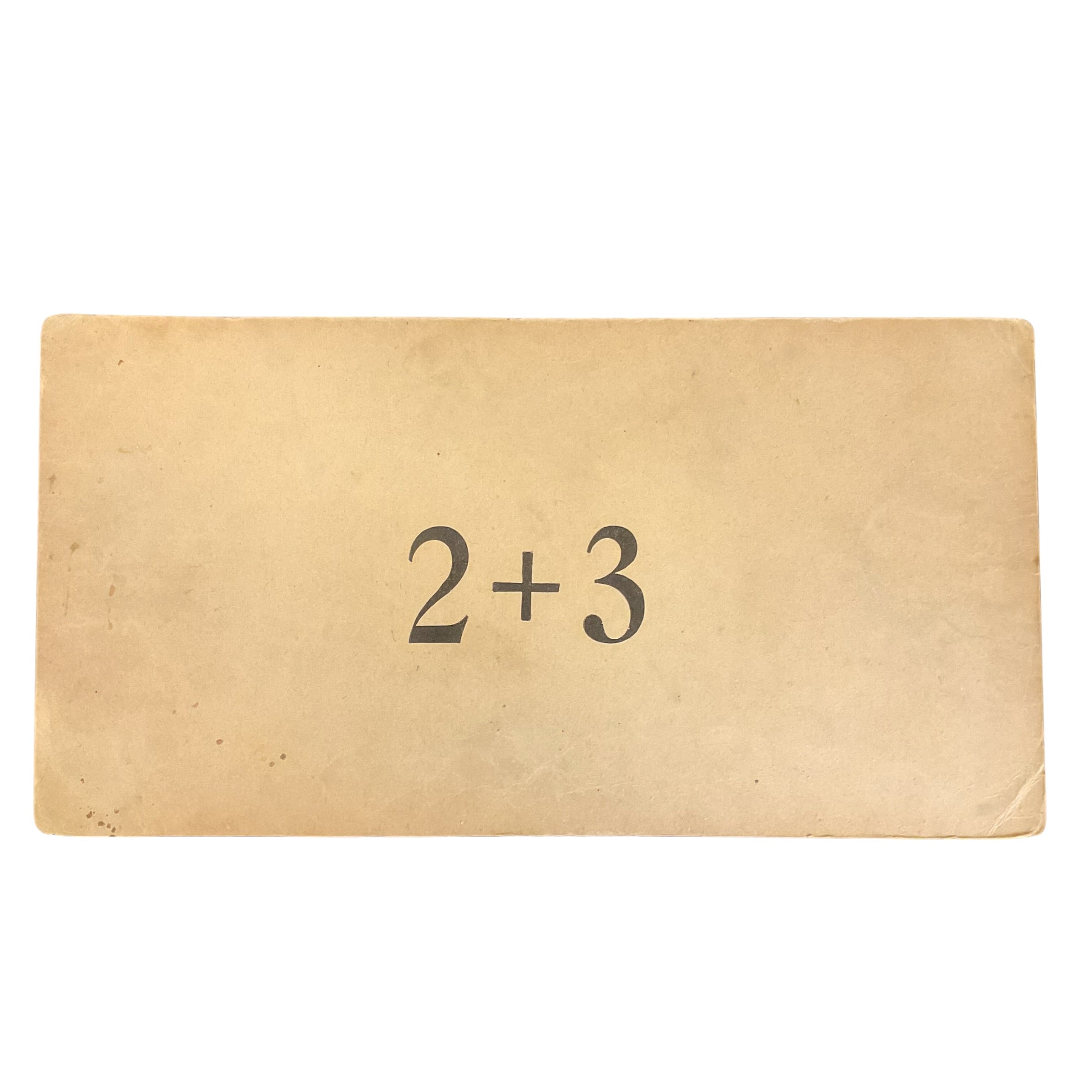 Large Vintage 1910s Animal Addition Flash Card Silhouette Horses - Avid Vintage