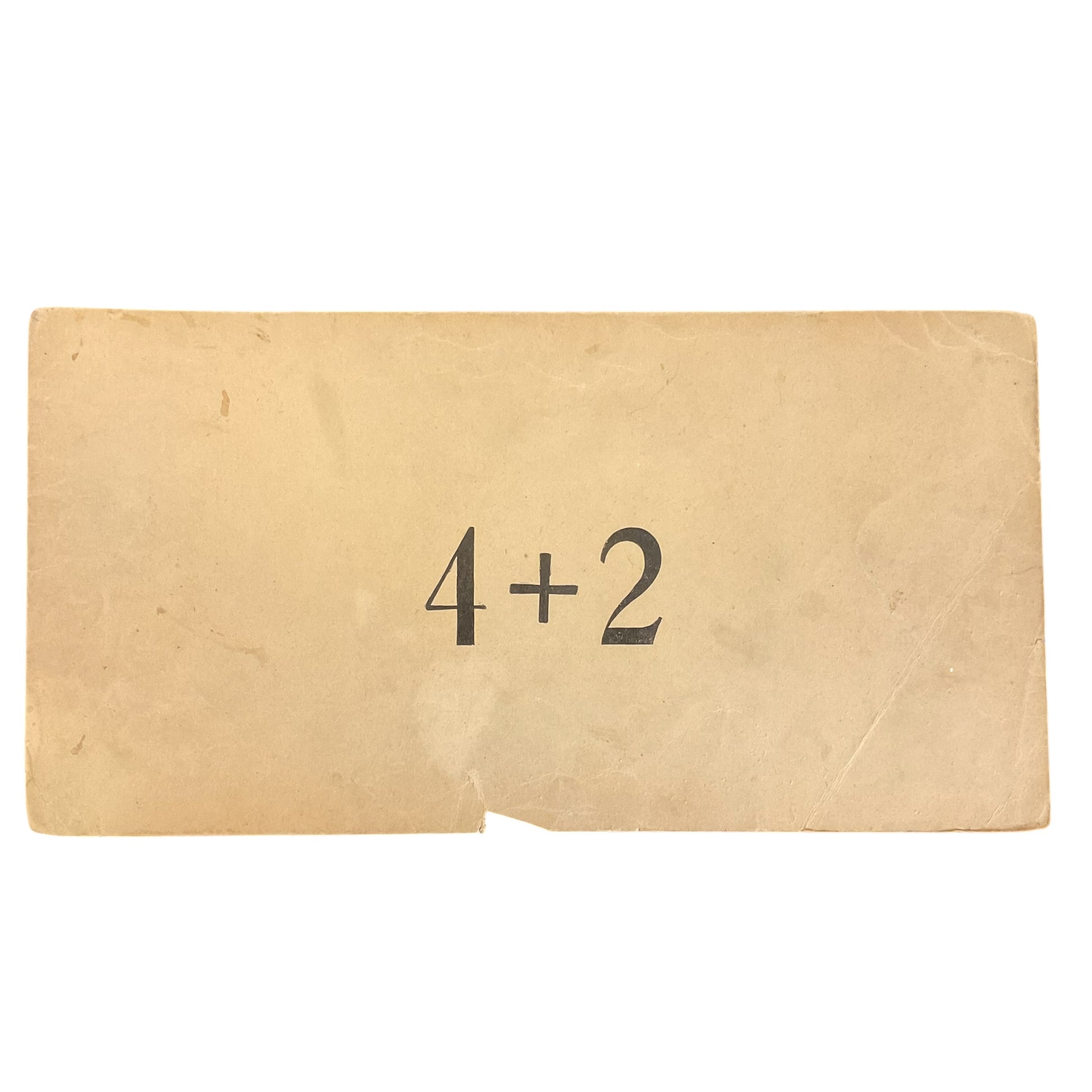 Large Vintage 1910s Addition Flash Card Silhouette Children with Candles - Avid Vintage