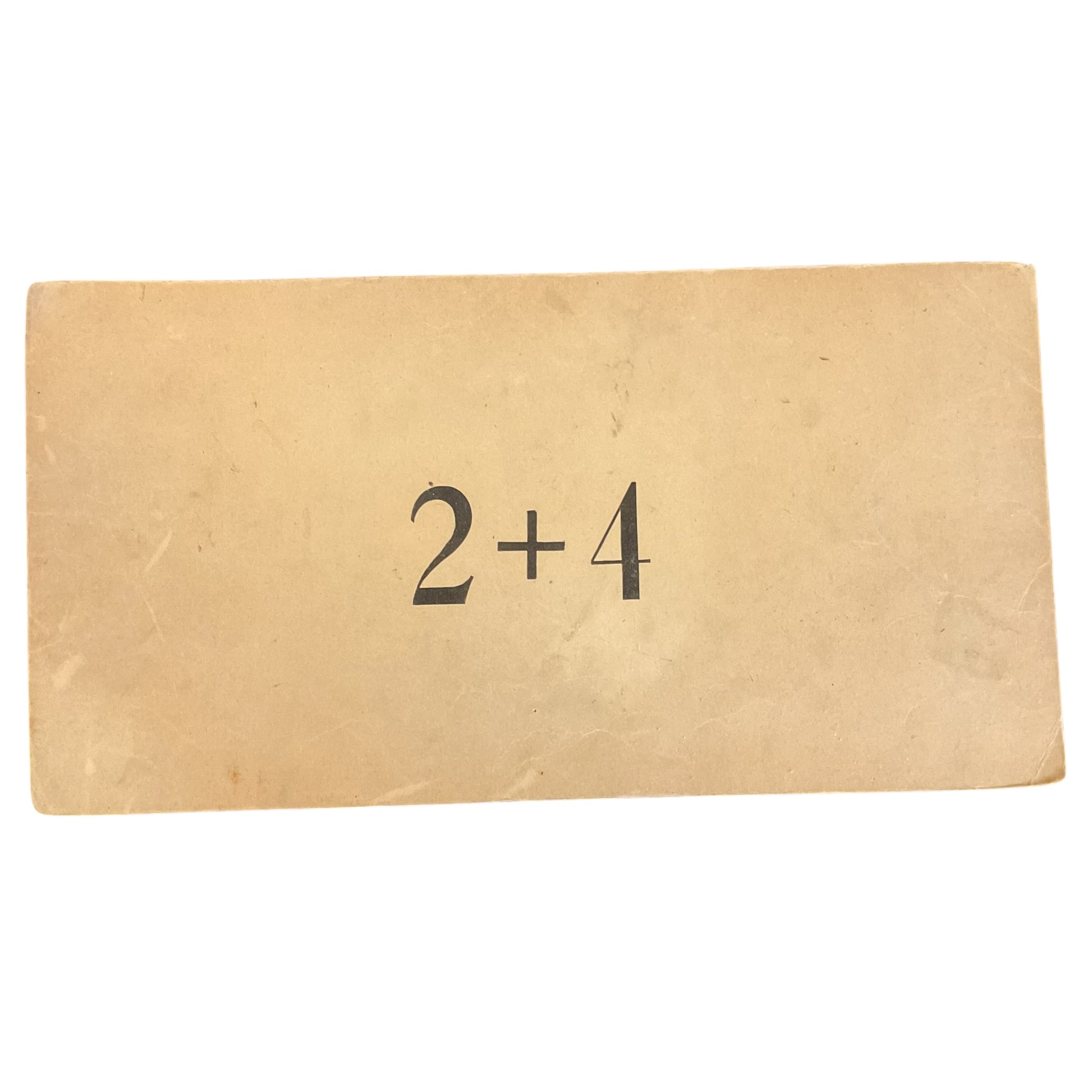 Large Vintage Addition Flash Card Silhouette Babies 1910s Classroom Ephemera - Avid Vintage