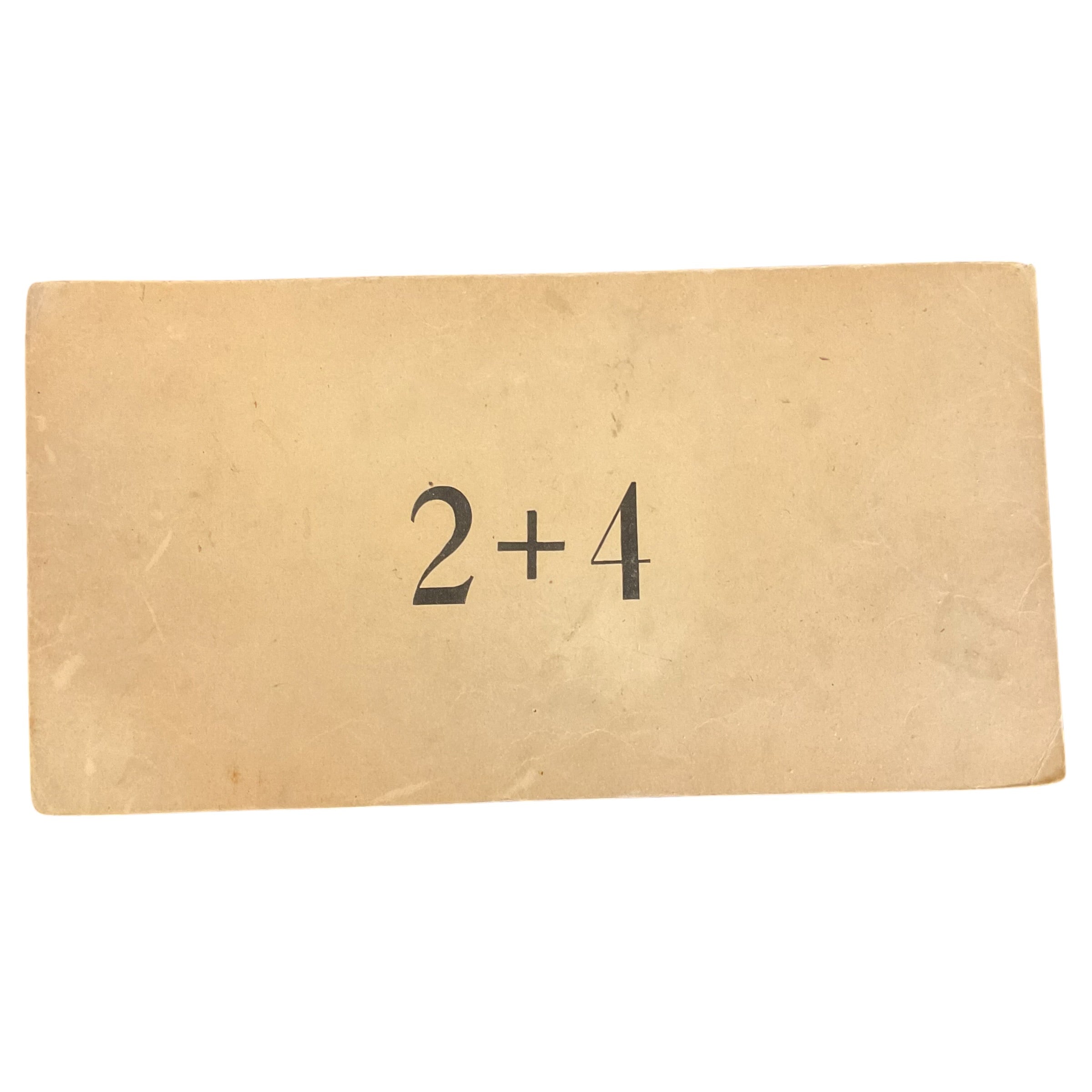 Large Vintage Addition Flash Card Silhouette Babies 1910s Classroom Ephemera - Avid Vintage
