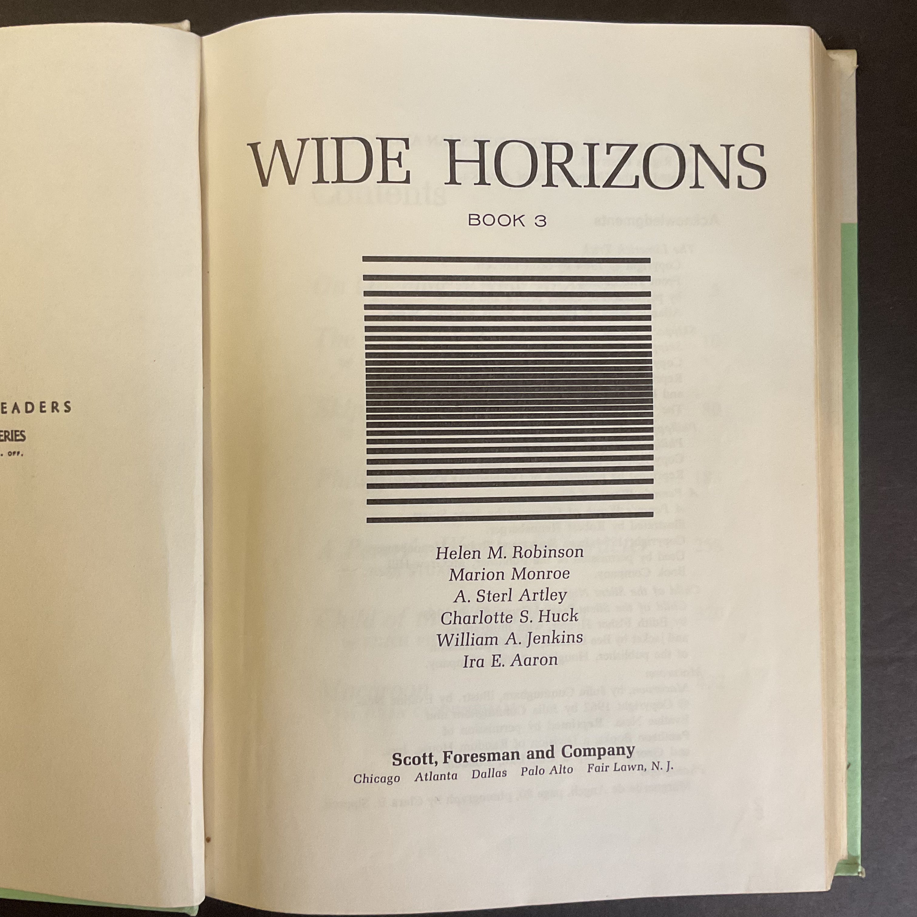 Vintage 1965 Wide Horizons Readers Book 3 Hardcover - Avid Vintage
