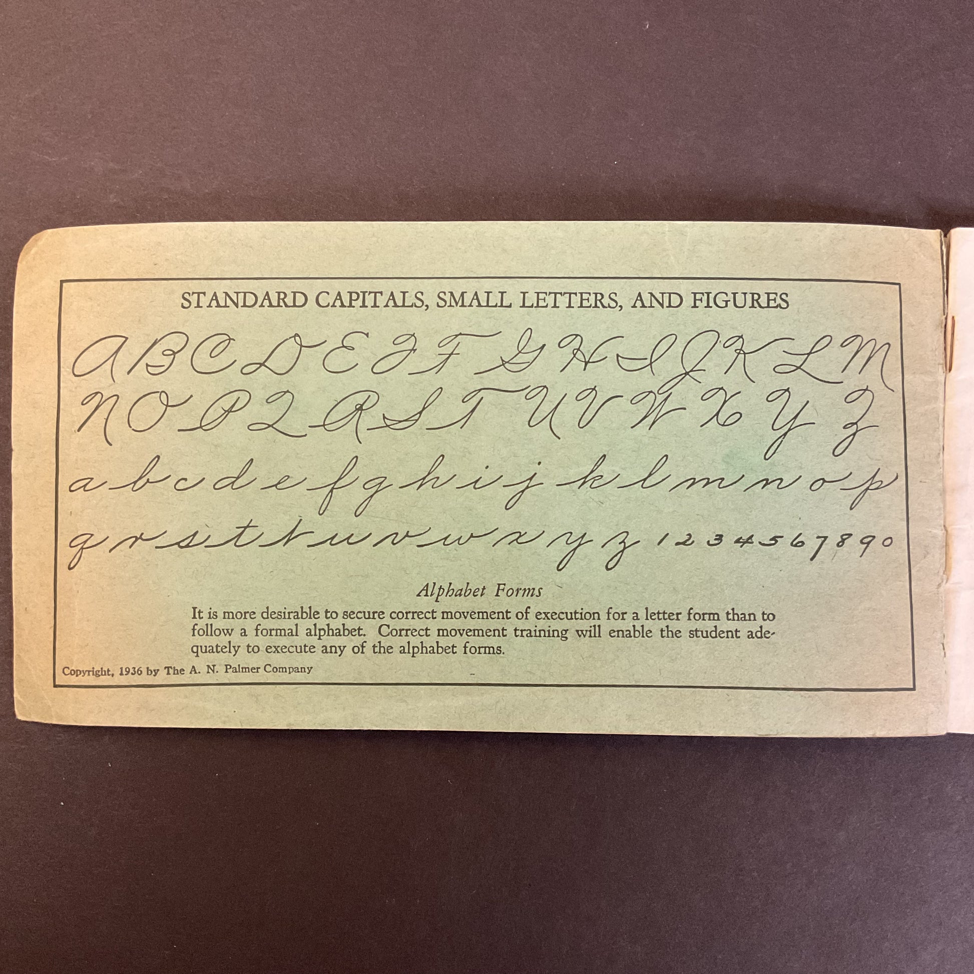 Vintage 1936 Palmer Method Handwriting Book Grades 5 and 6 - Avid Vintage