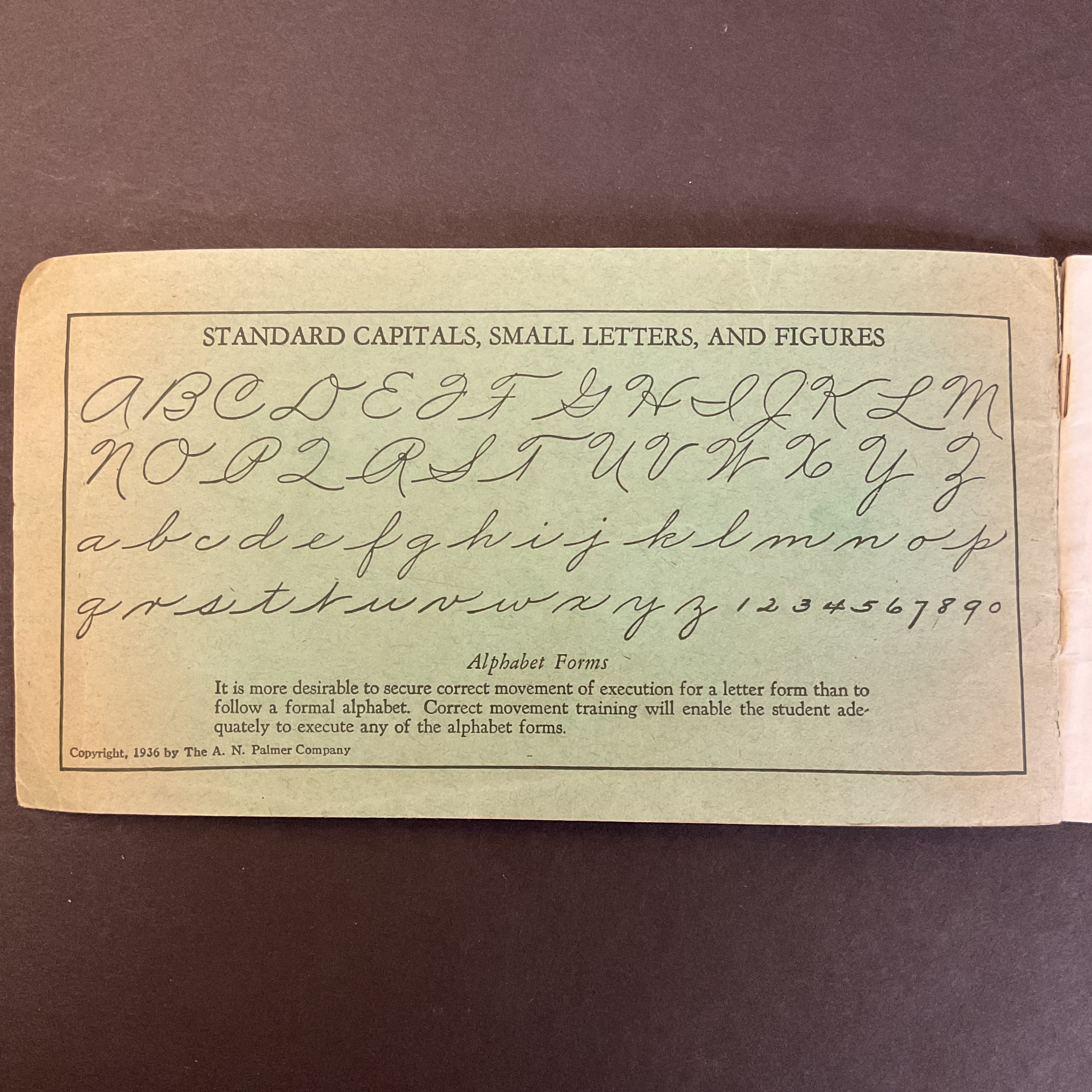 Vintage 1936 Palmer Method Handwriting Book Grades 5 and 6 - Avid Vintage