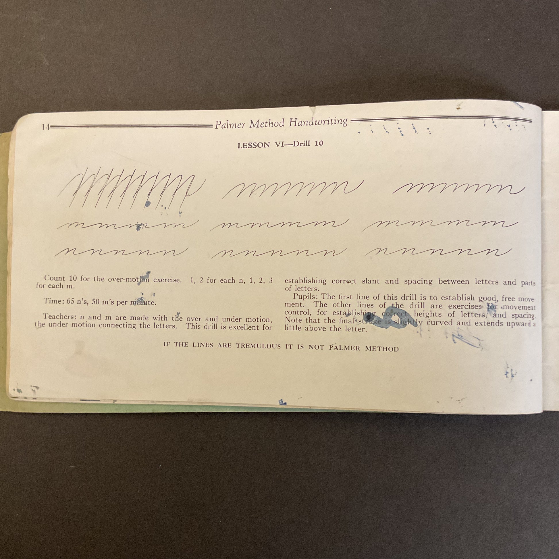 Vintage 1936 Palmer Method Handwriting Book Grades 5 and 6 - Avid Vintage