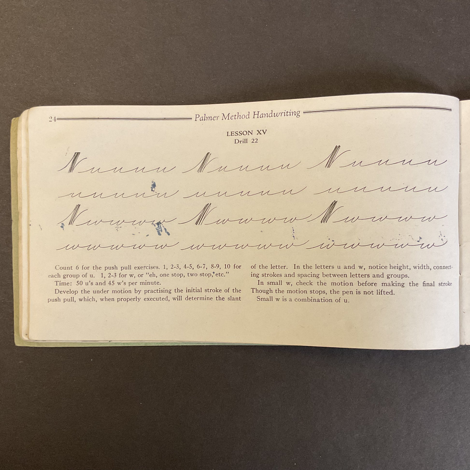 Vintage 1936 Palmer Method Handwriting Book Grades 5 and 6 - Avid Vintage