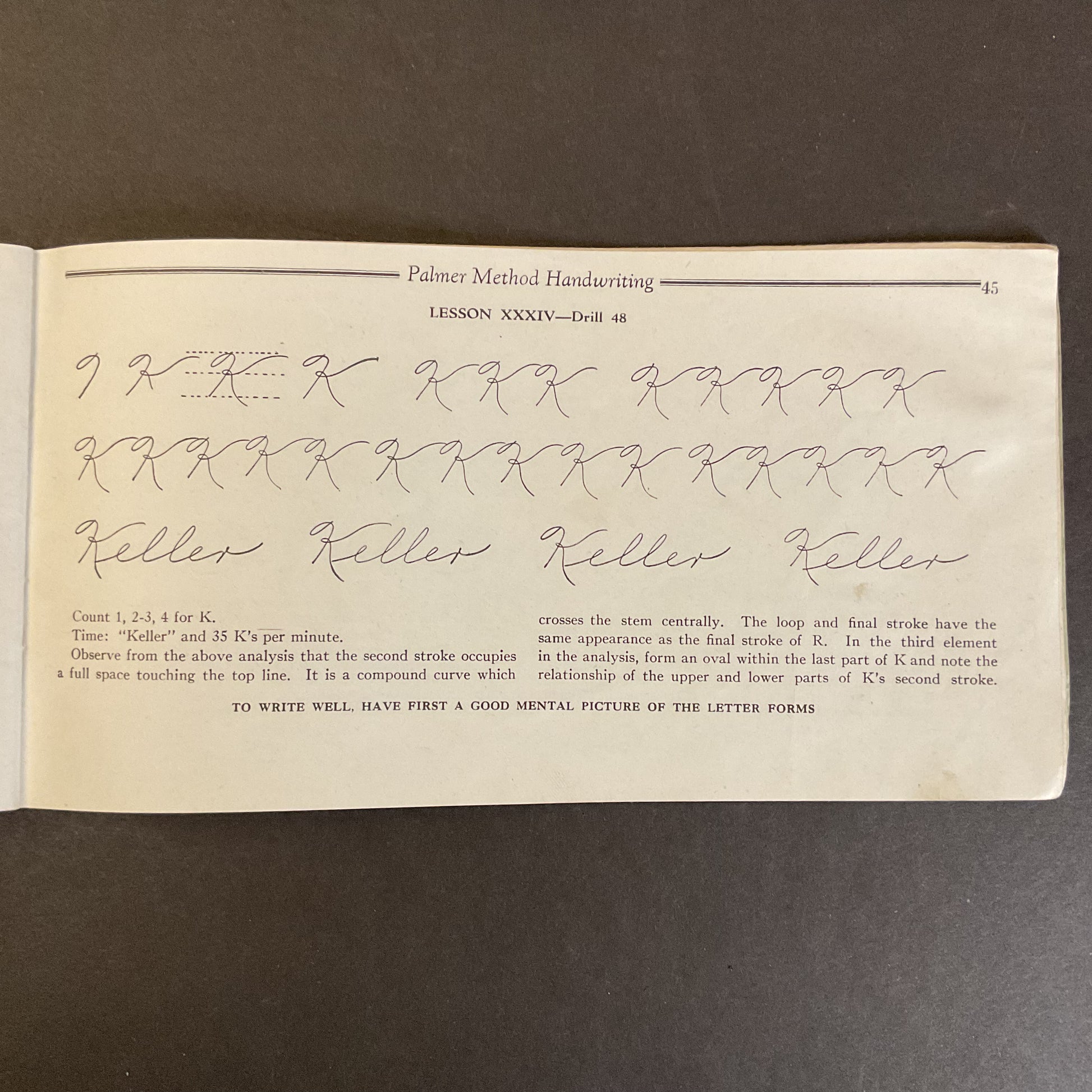 Vintage 1936 Palmer Method Handwriting Book Grades 5 and 6 - Avid Vintage