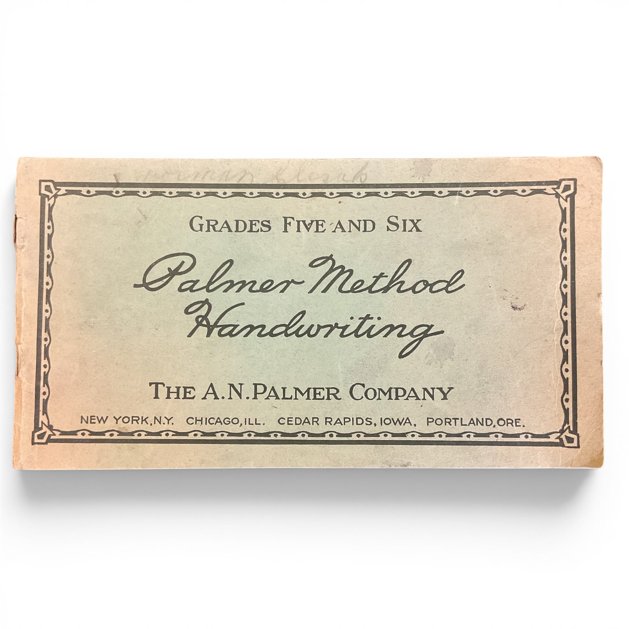 Vintage 1936 Palmer Method Handwriting Book Grades 5 and 6 - Avid Vintage