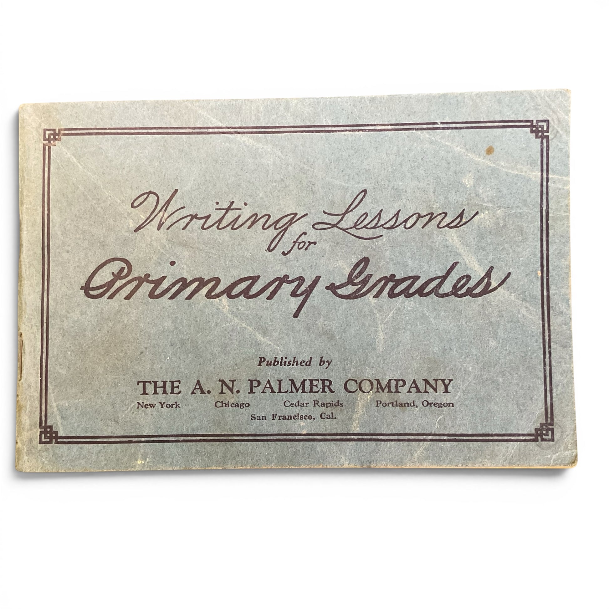 Vintage 1930 Writing Lessons for Primary Grades Book A. N. Palmer - Avid Vintage