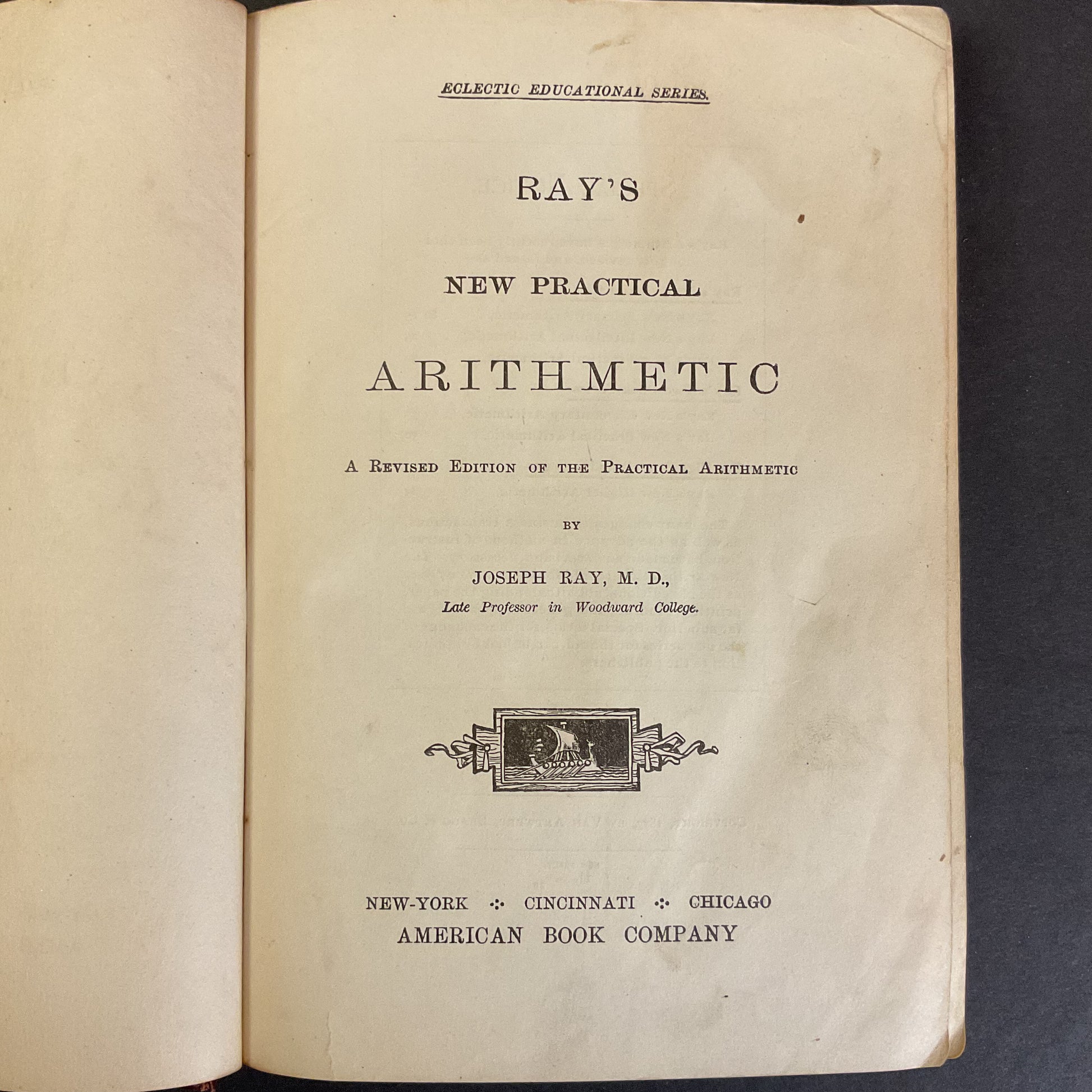 Antique 1877 Math School Book Ray’s New Practical Arithmetic - Avid Vintage
