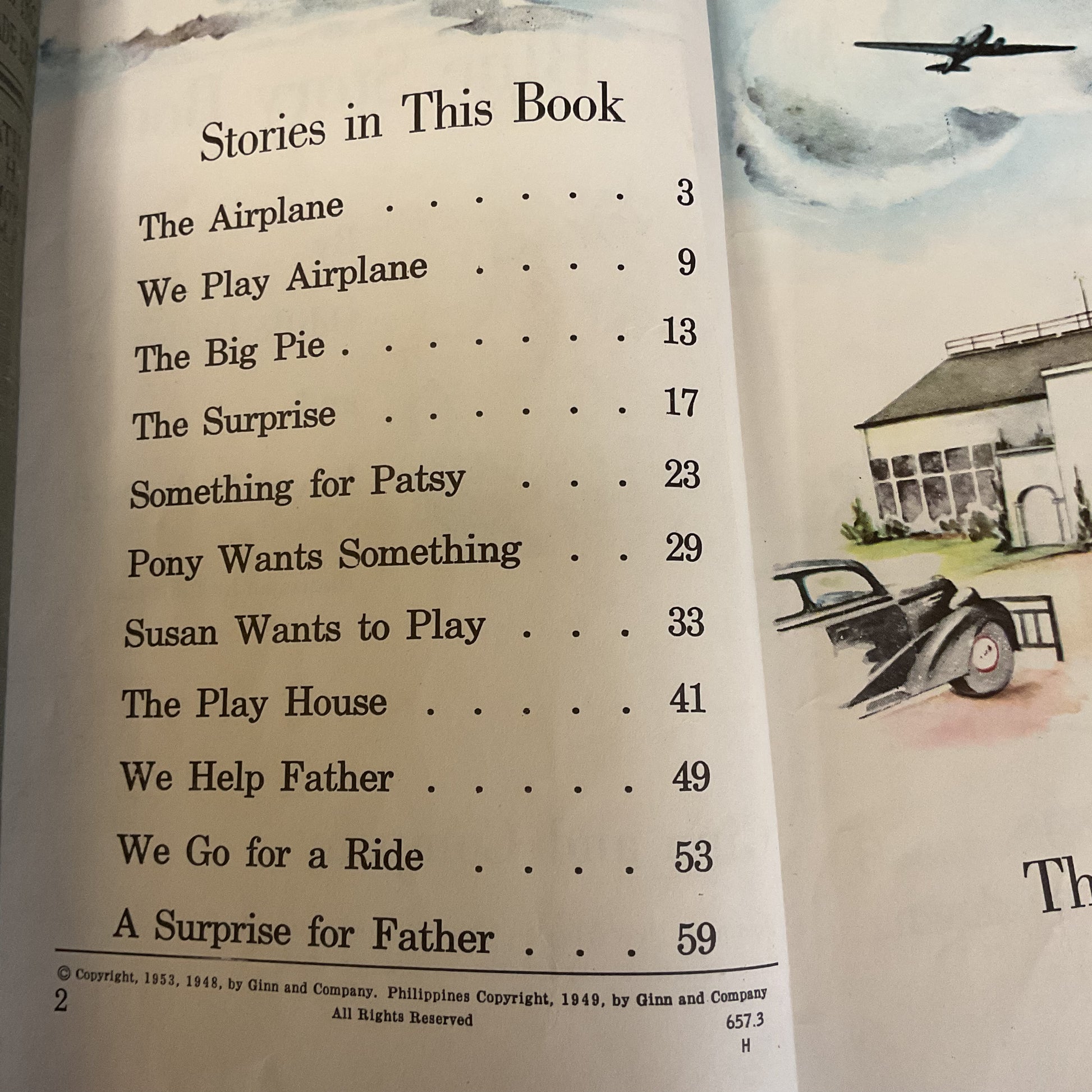 Vintage 1953 My Little Blue Story Book Odille Ousley David Russell - Avid Vintage