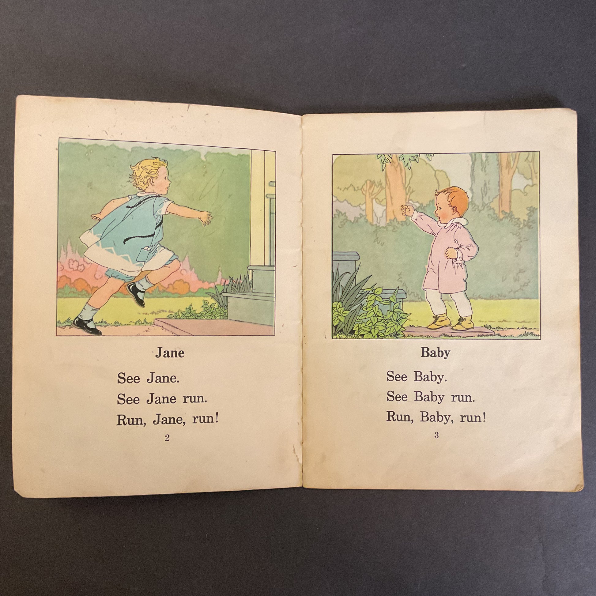 Vintage 1936 Dick and Jane Book Elson Gray Pre Primer - Avid Vintage