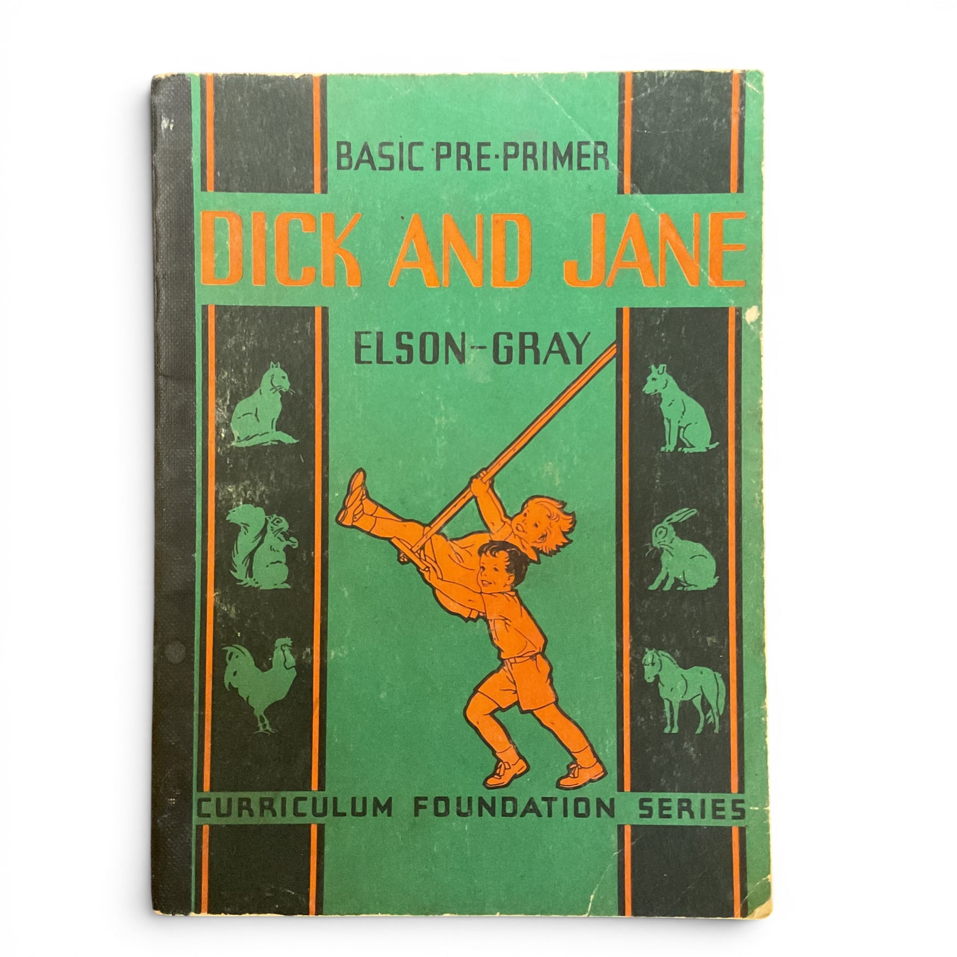 Vintage 1936 Dick and Jane Book Elson Gray Pre Primer - Avid Vintage