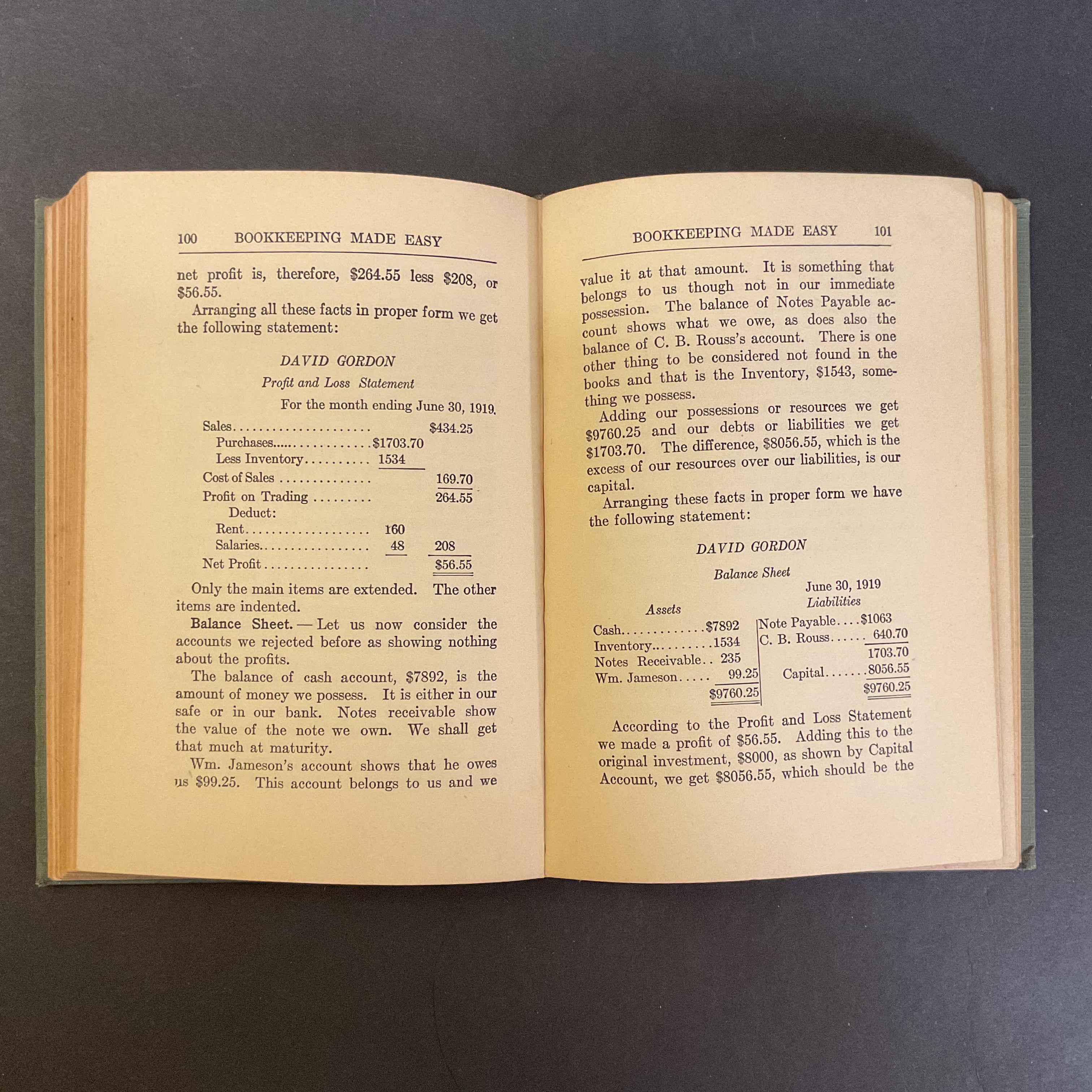 Bookkeeping Made Easy Lemowitz Vintage 1919 Hardcover Book - Avid Vintage
