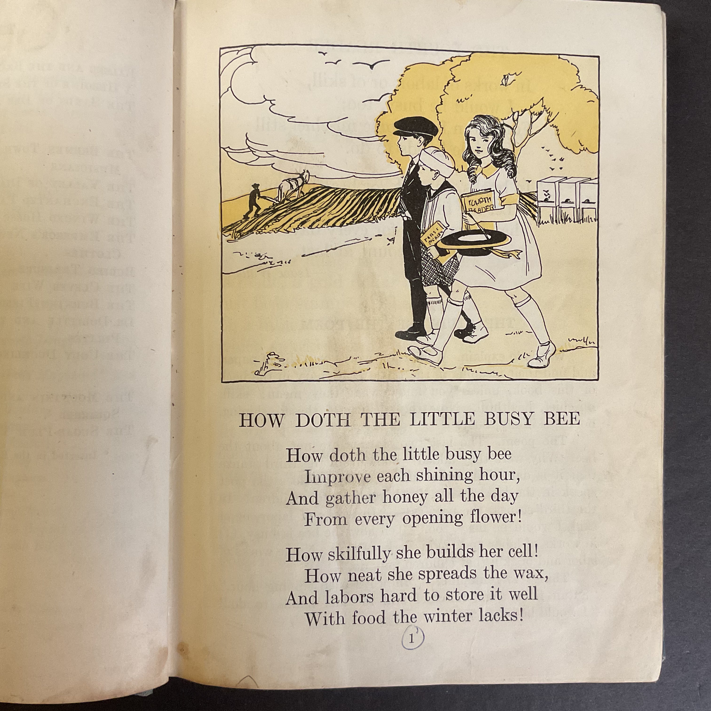 Bobbs Merrill Fourth Reader Vintage 1942 School Reading Book - Avid Vintage