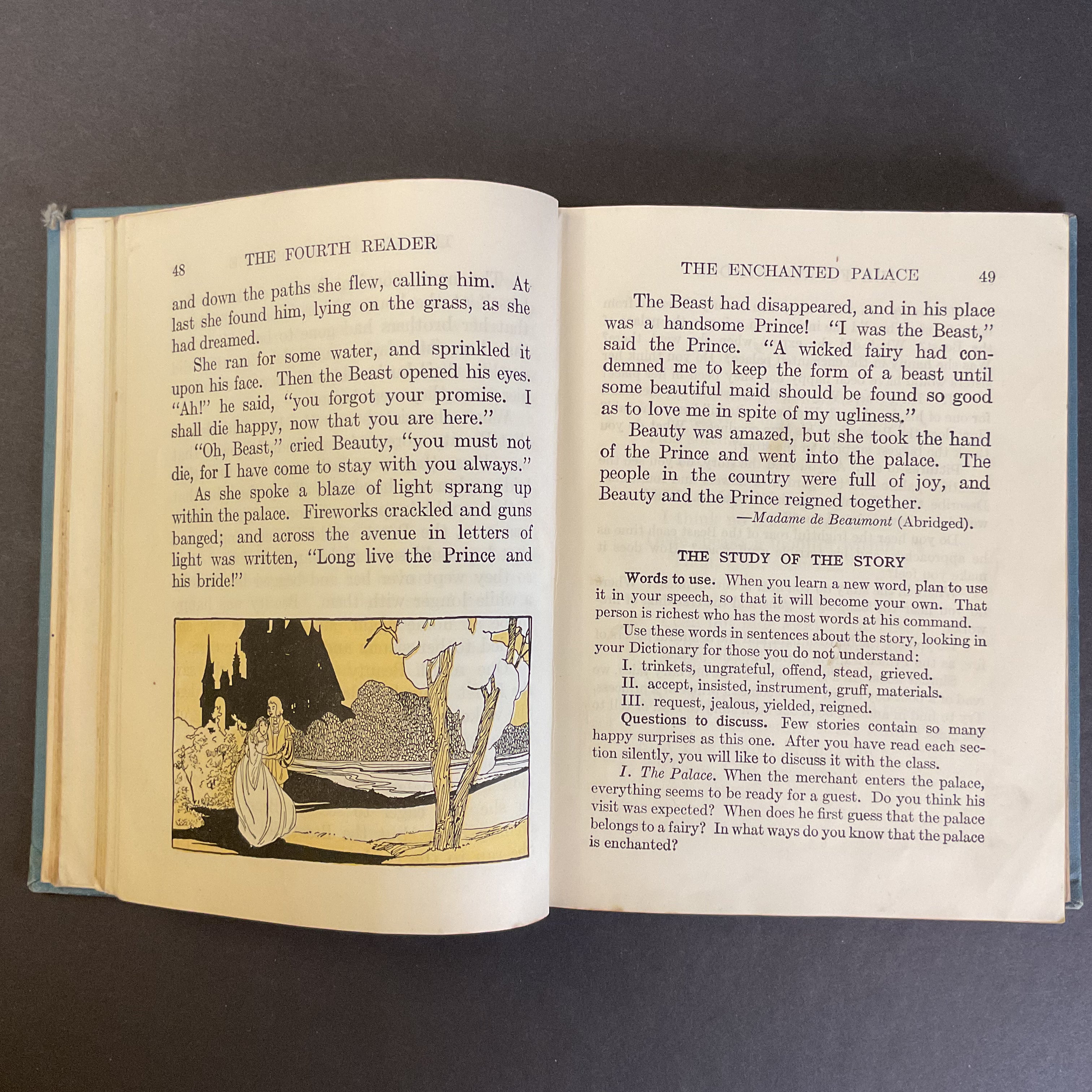 Bobbs Merrill Fourth Reader Vintage 1942 School Reading Book - Avid Vintage
