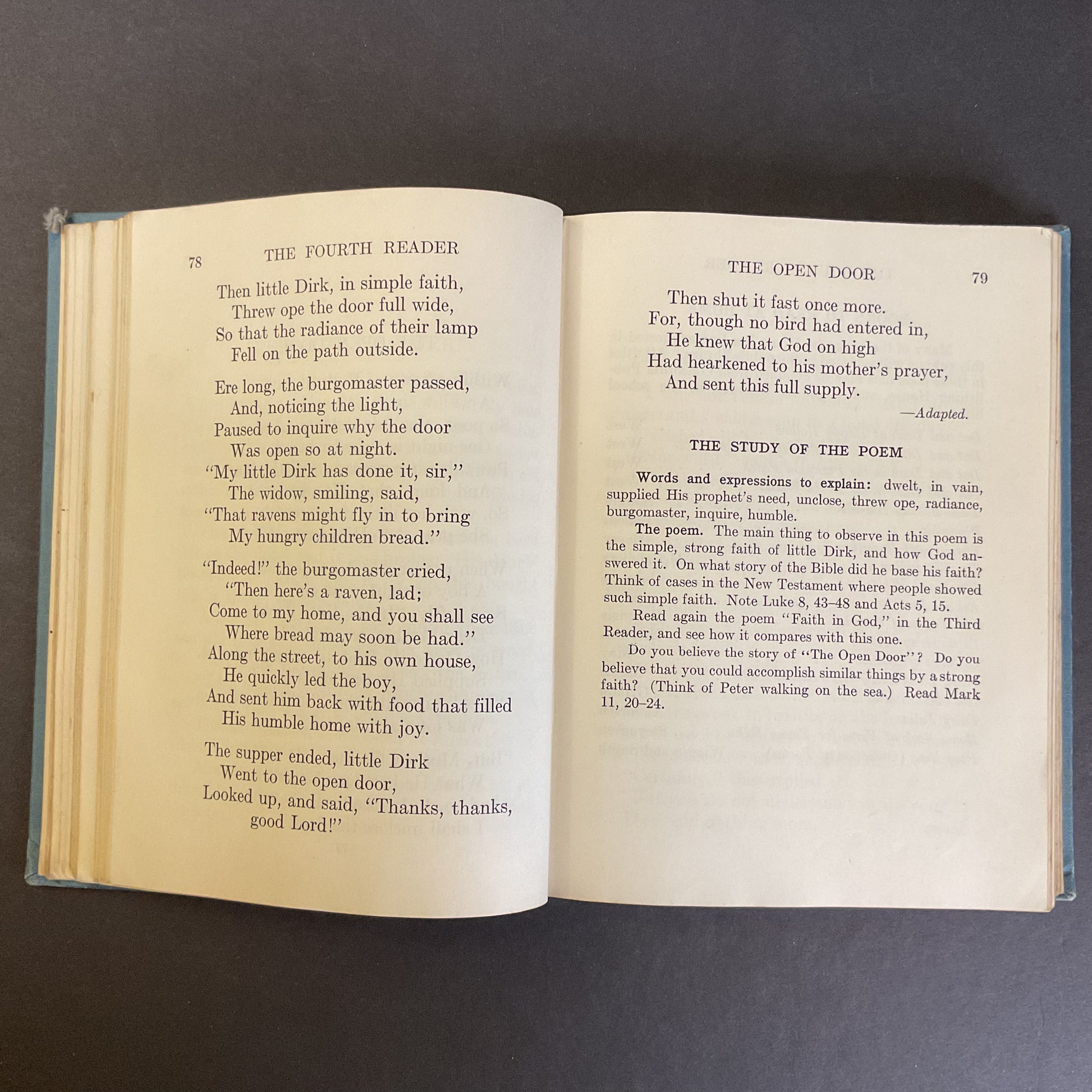 Bobbs Merrill Fourth Reader Vintage 1942 School Reading Book - Avid Vintage
