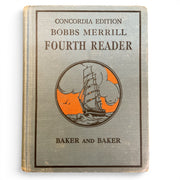Bobbs Merrill Fourth Reader Vintage 1942 School Reading Book - Avid Vintage
