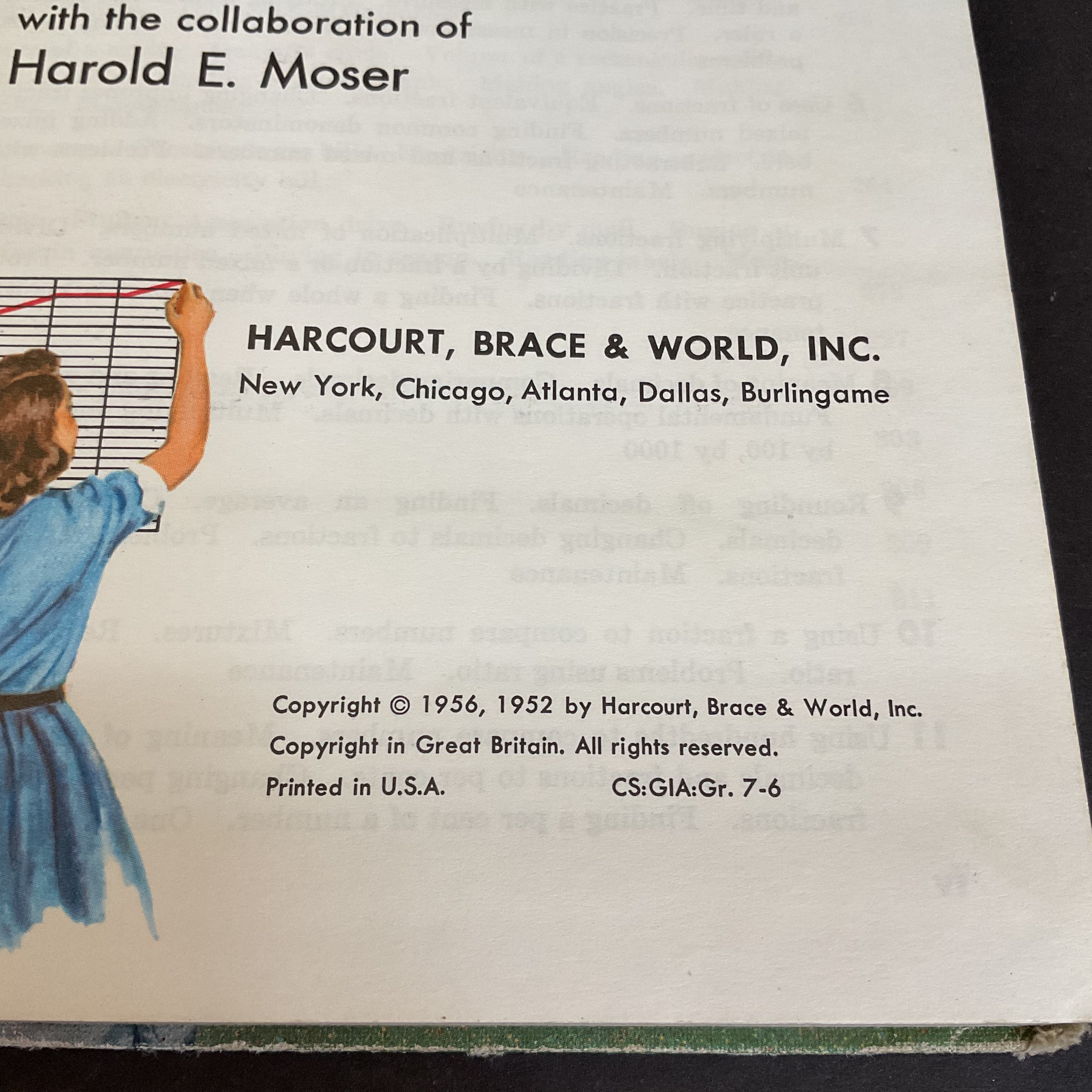 Growth in Arithmetic Grade 7 Vintage 1956 Math School Book - Avid Vintage