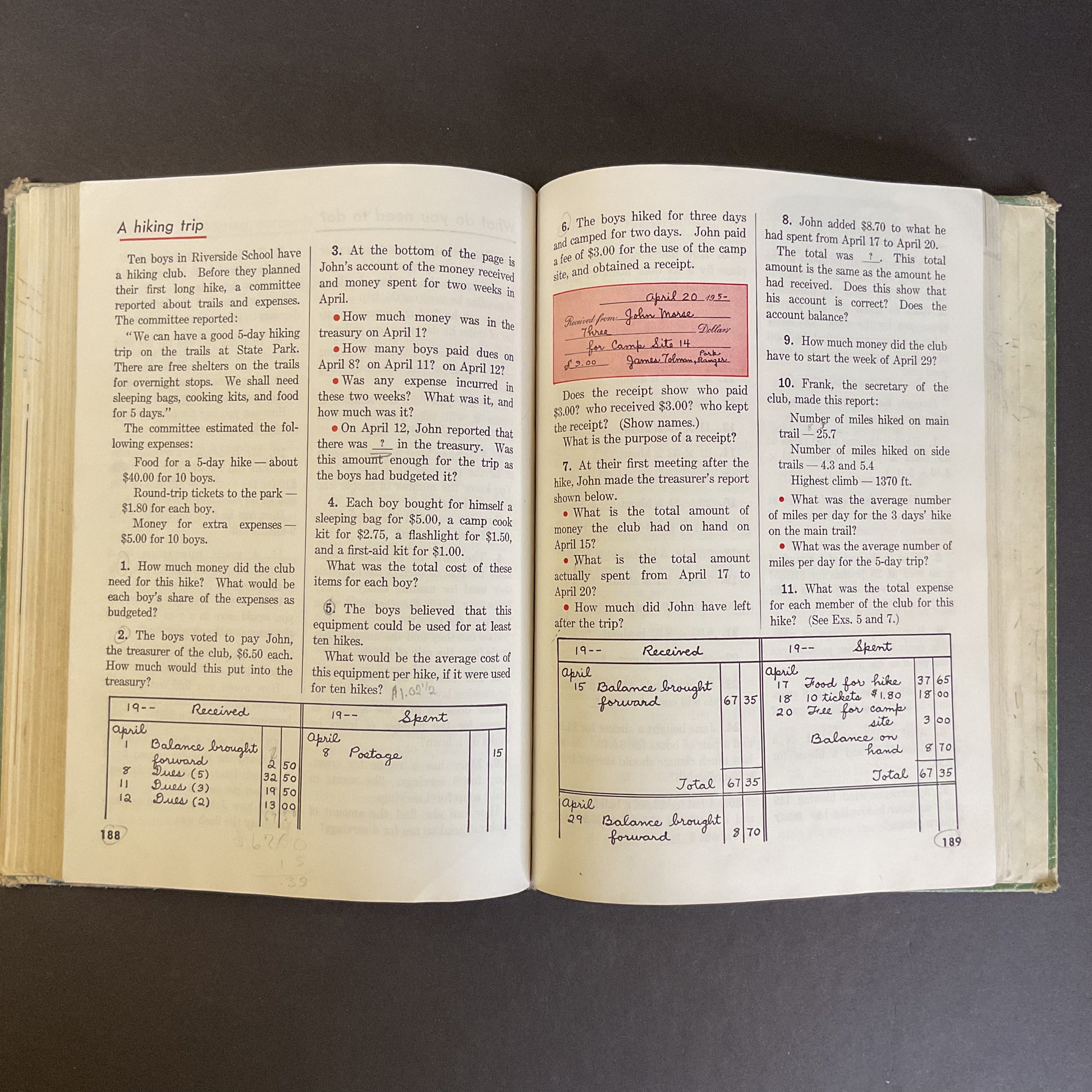 Growth in Arithmetic Grade 7 Vintage 1956 Math School Book - Avid Vintage