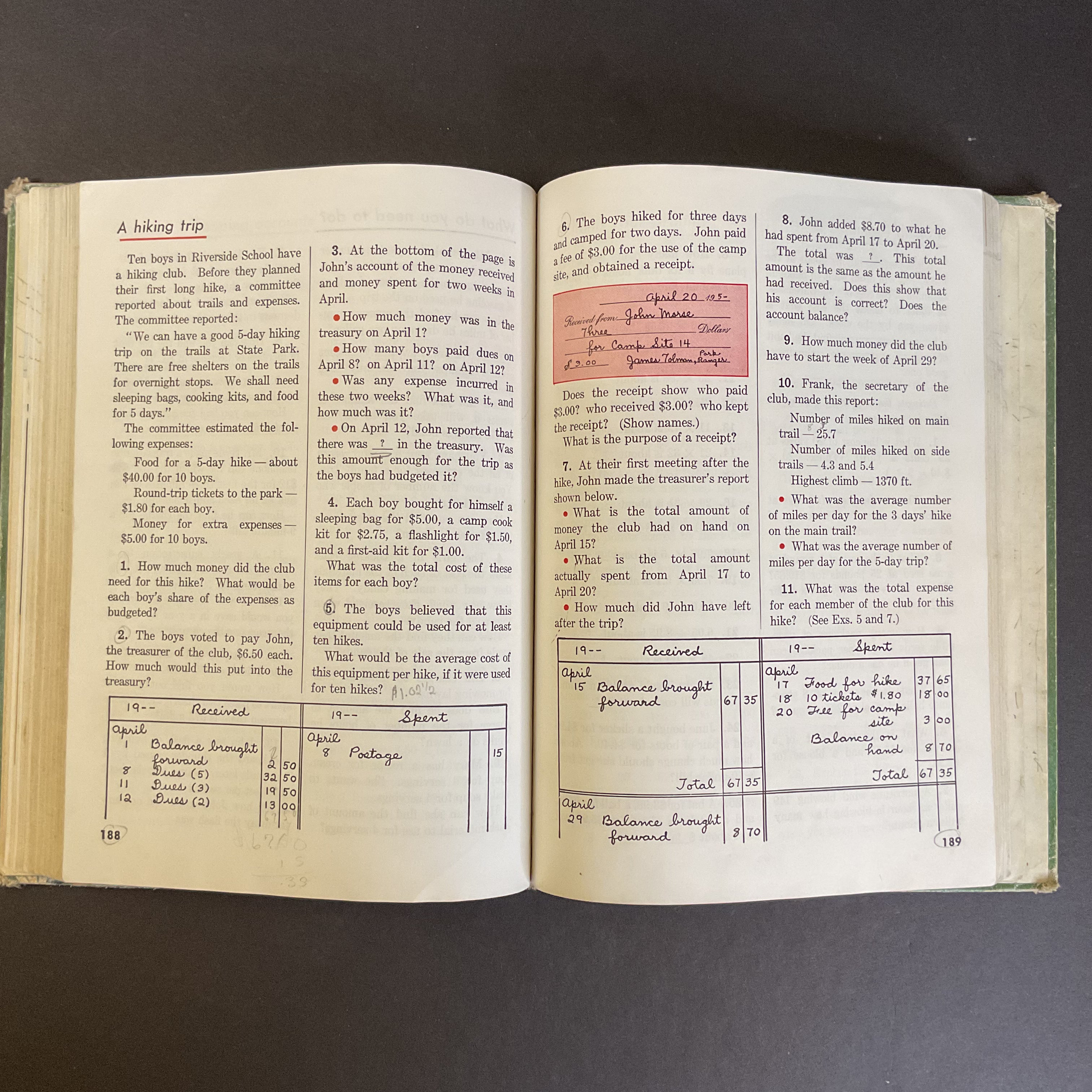 Growth in Arithmetic Grade 7 Vintage 1956 Math School Book - Avid Vintage
