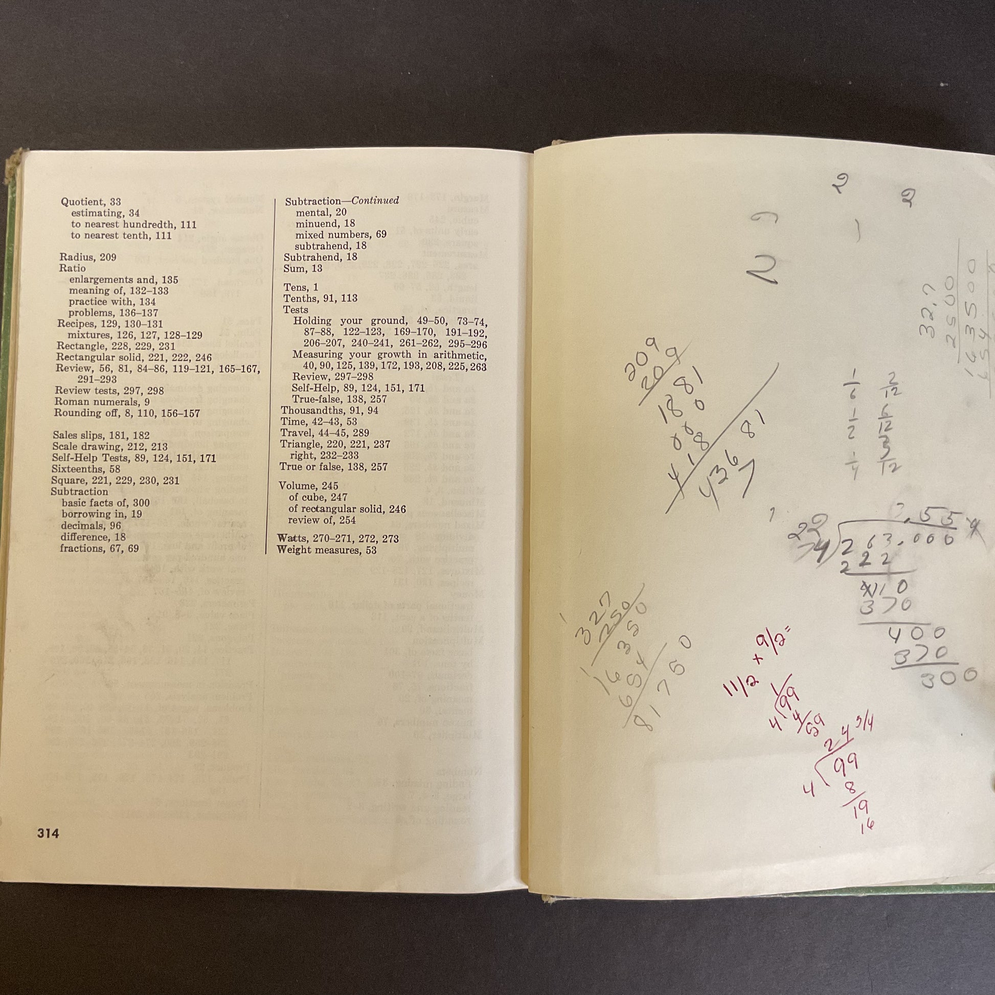 Growth in Arithmetic Grade 7 Vintage 1956 Math School Book - Avid Vintage