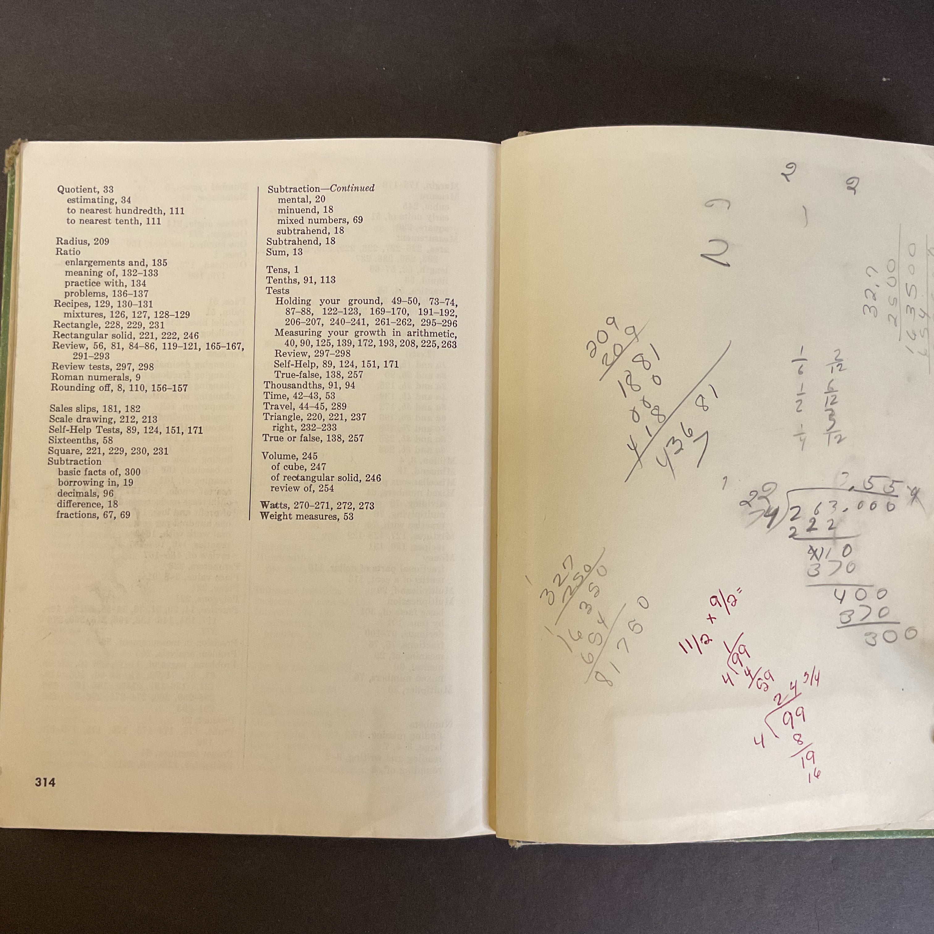 Growth in Arithmetic Grade 7 Vintage 1956 Math School Book - Avid Vintage