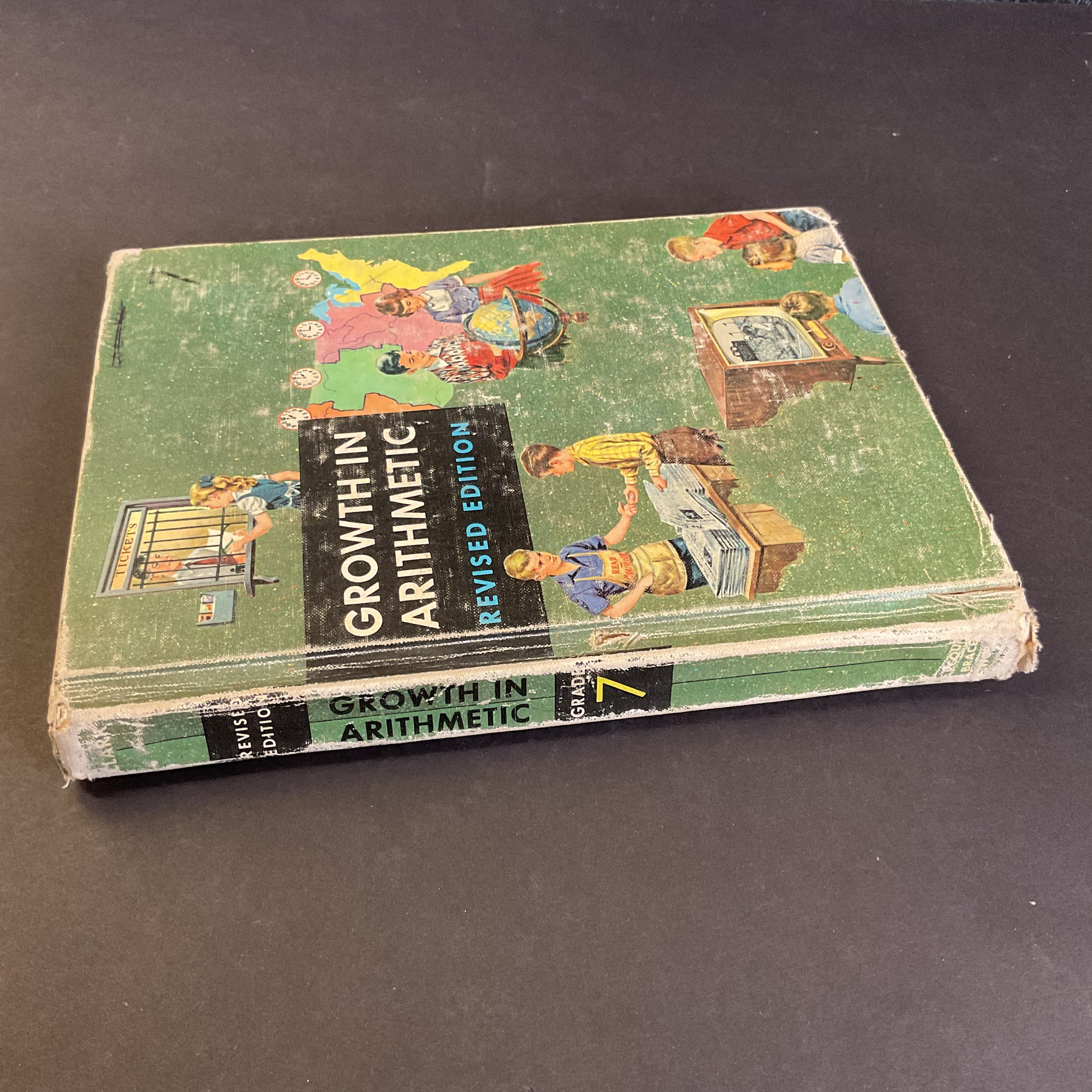 Growth in Arithmetic Grade 7 Vintage 1956 Math School Book - Avid Vintage