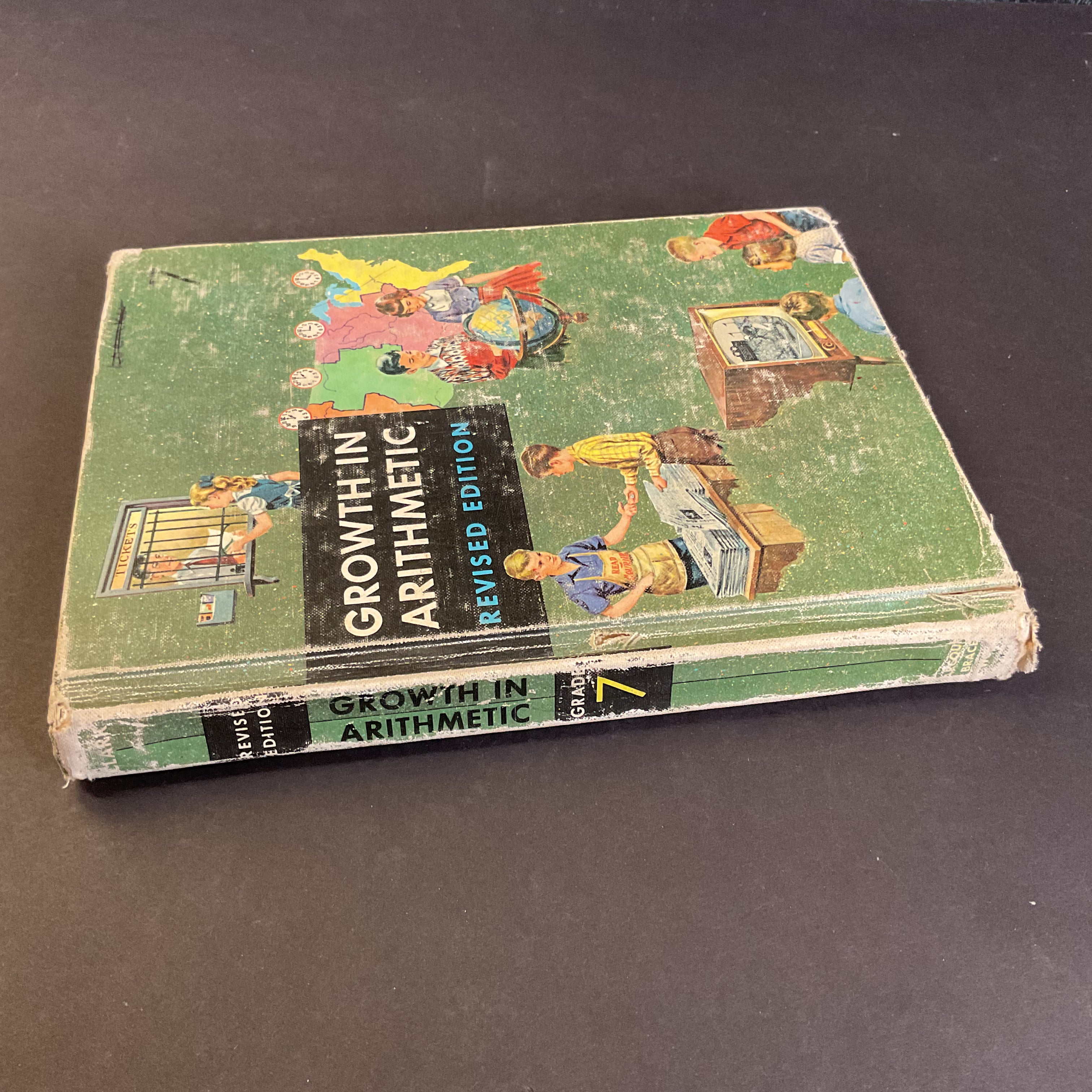 Growth in Arithmetic Grade 7 Vintage 1956 Math School Book - Avid Vintage