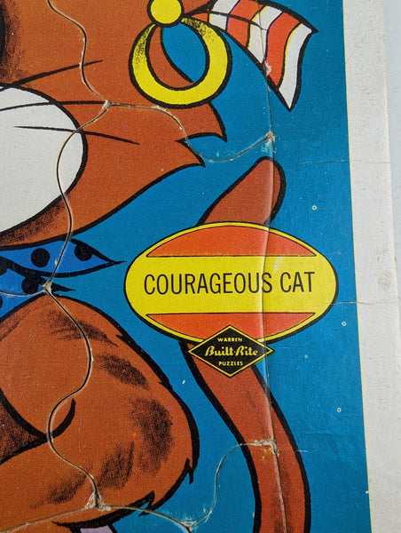 Vintage Frame Tray Childrens Puzzles Lot of 4 Anthropomorphic Animals