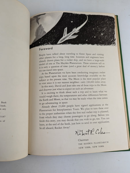 Rocket Away by Frances Frost Vintage 1953 Hardcover Childrens Book