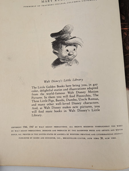 Vintage 1947 Peter and the Wolf Little Golden Book F Edition Hardcover