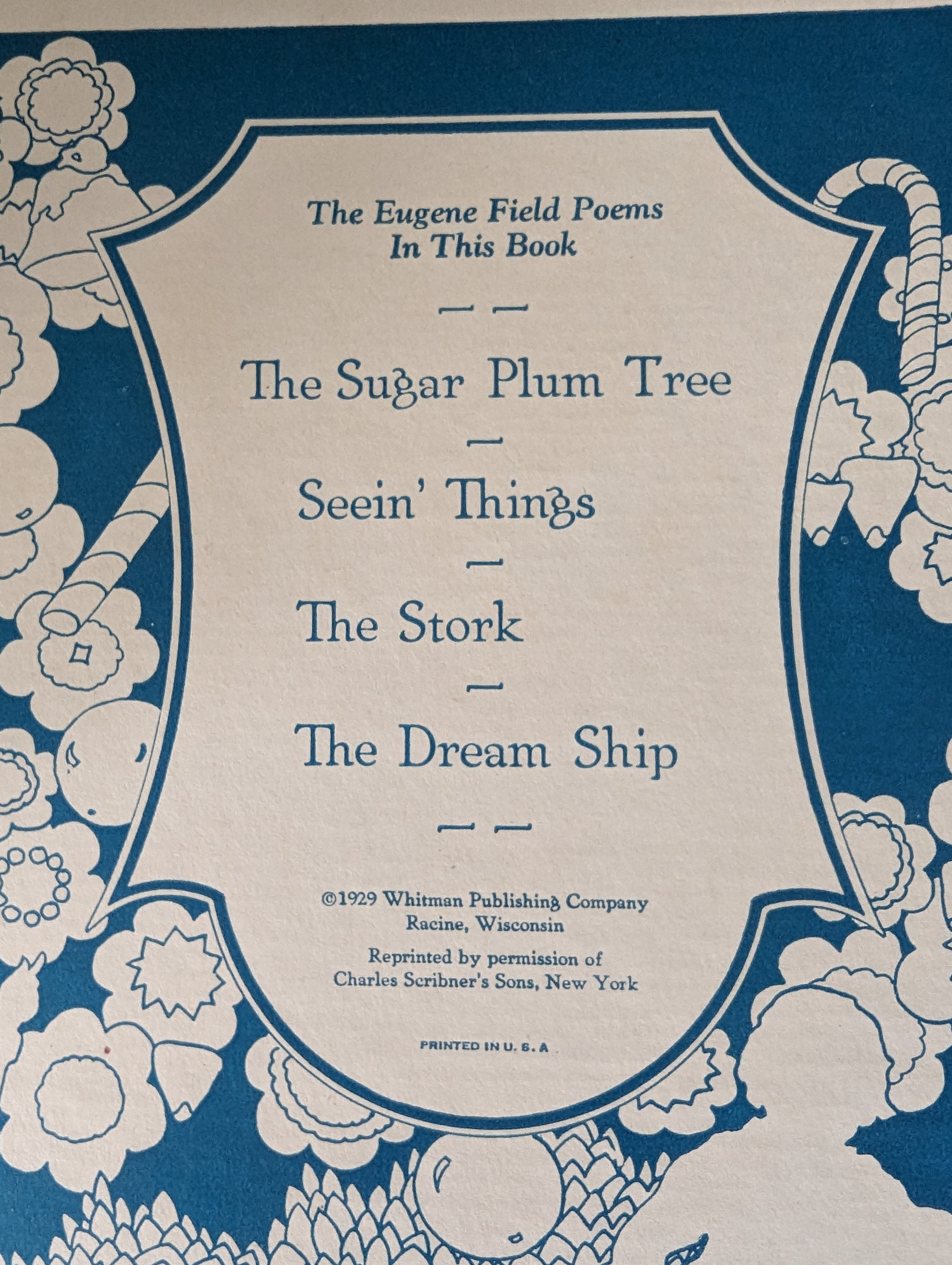The Sugar Plum Tree Vintage 1929 Hardcover Children's Book Eugene Field - Avid Vintage