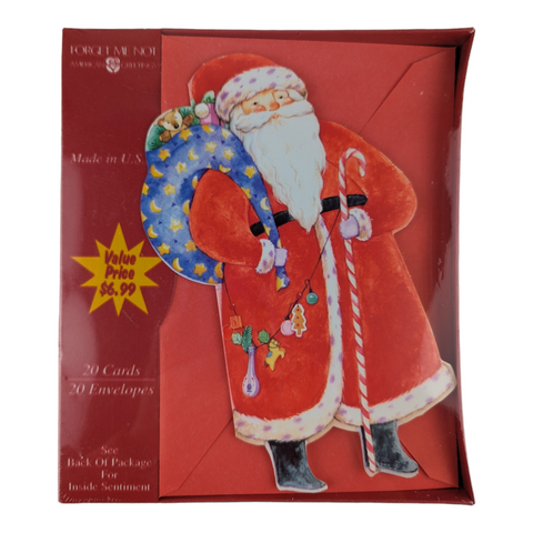 American Greetings Santa Claus Christmas Cards Boxed Set of 20